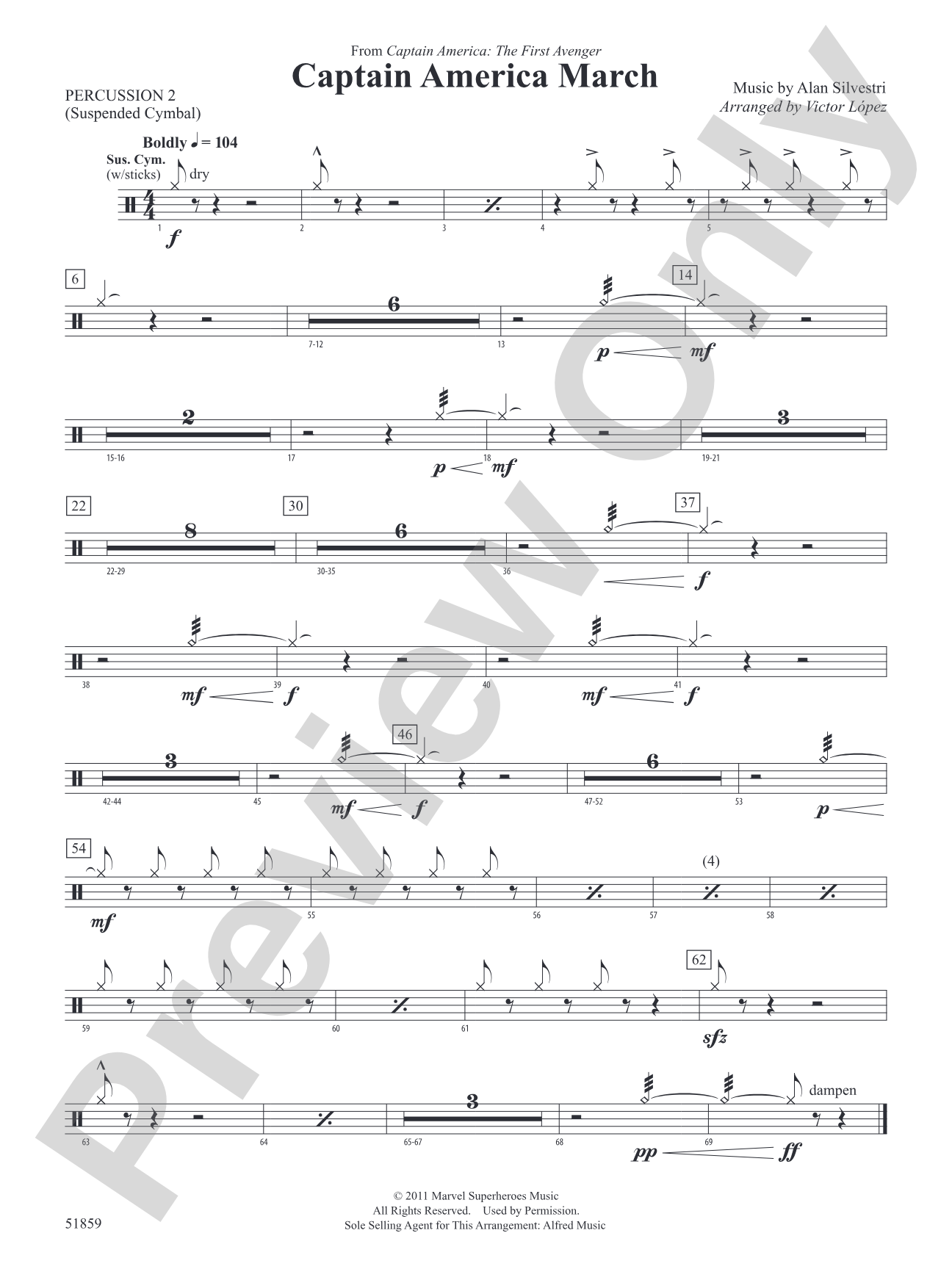 Captain America March: 2nd Percussion