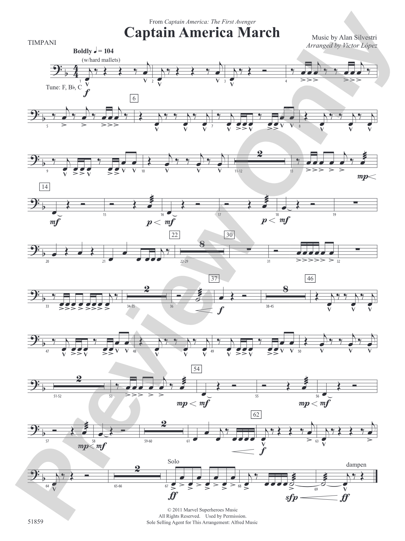 Captain America March: Timpani