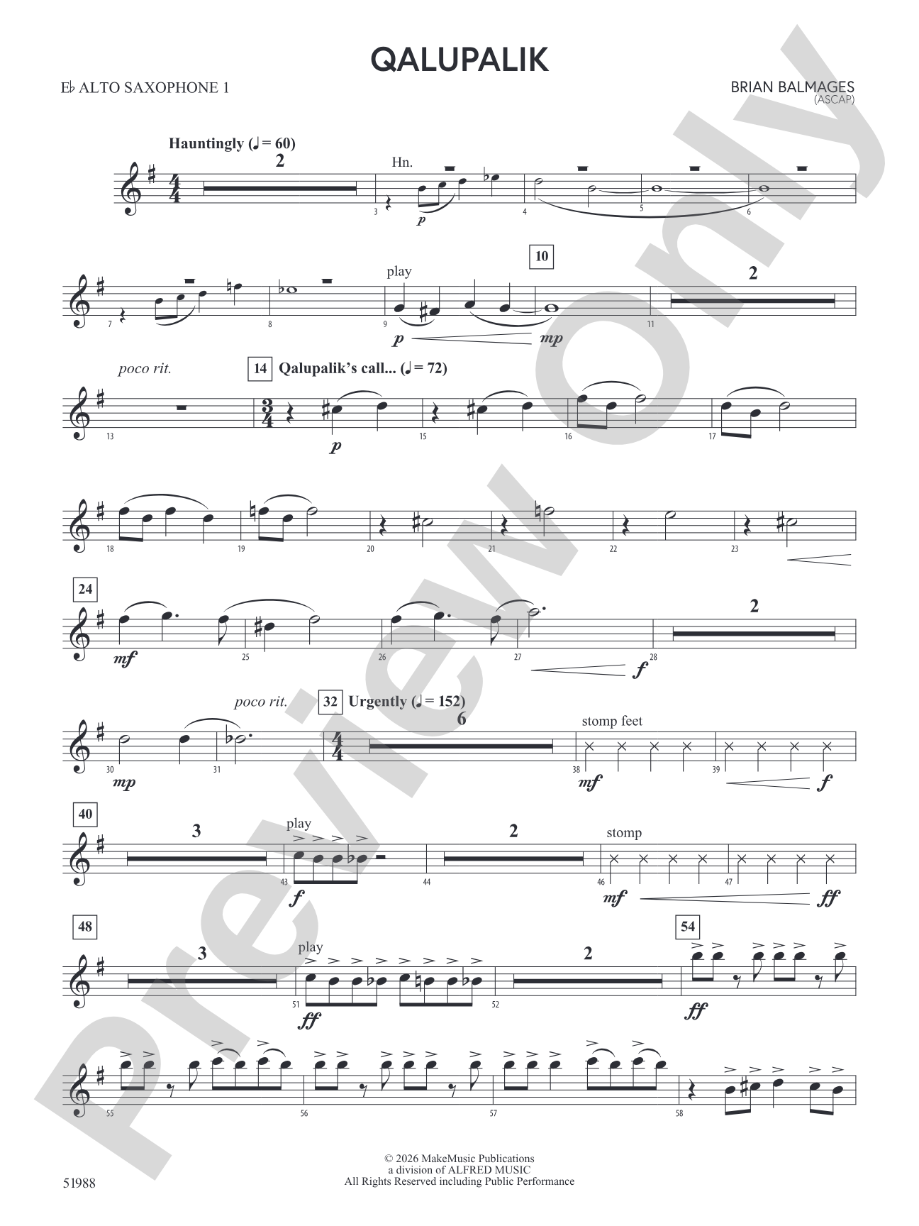 Qalupalik: E-flat Alto Saxophone