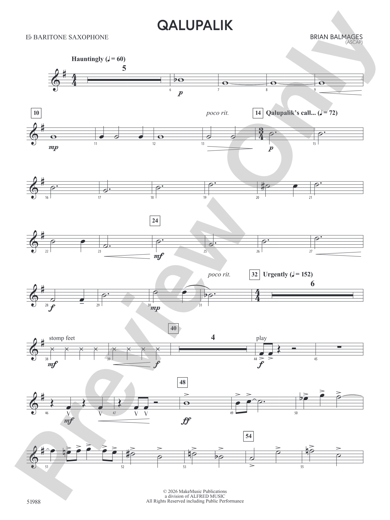 Qalupalik: E-flat Baritone Saxophone