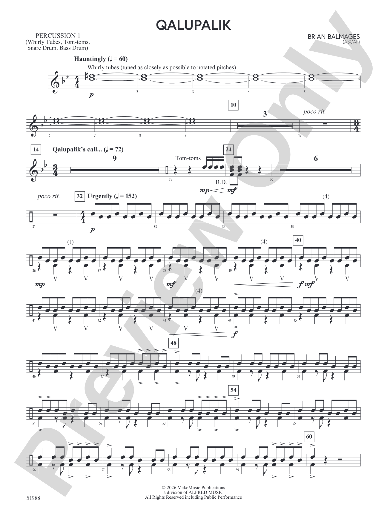 Qalupalik: 1st Percussion