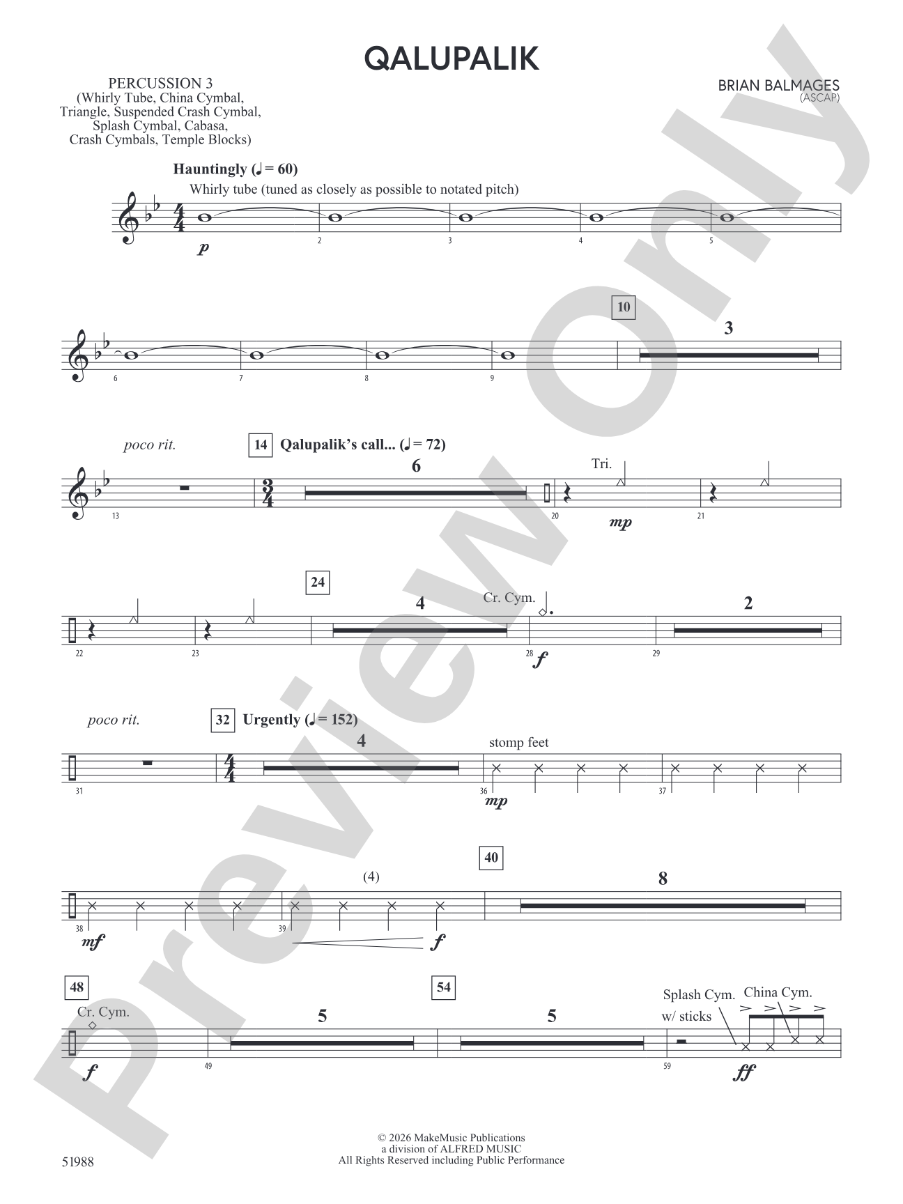 Qalupalik: 3rd Percussion