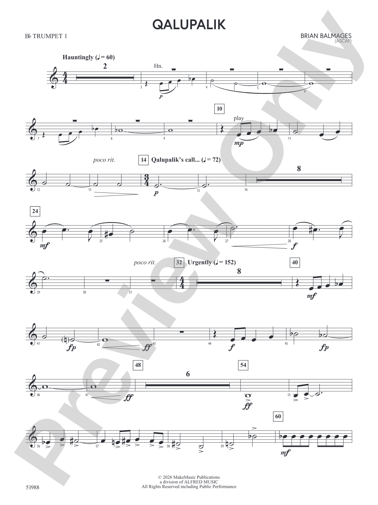 Qalupalik: 1st B-flat Trumpet