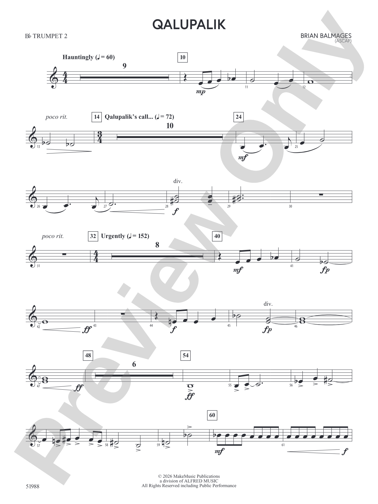 Qalupalik: 2nd B-flat Trumpet