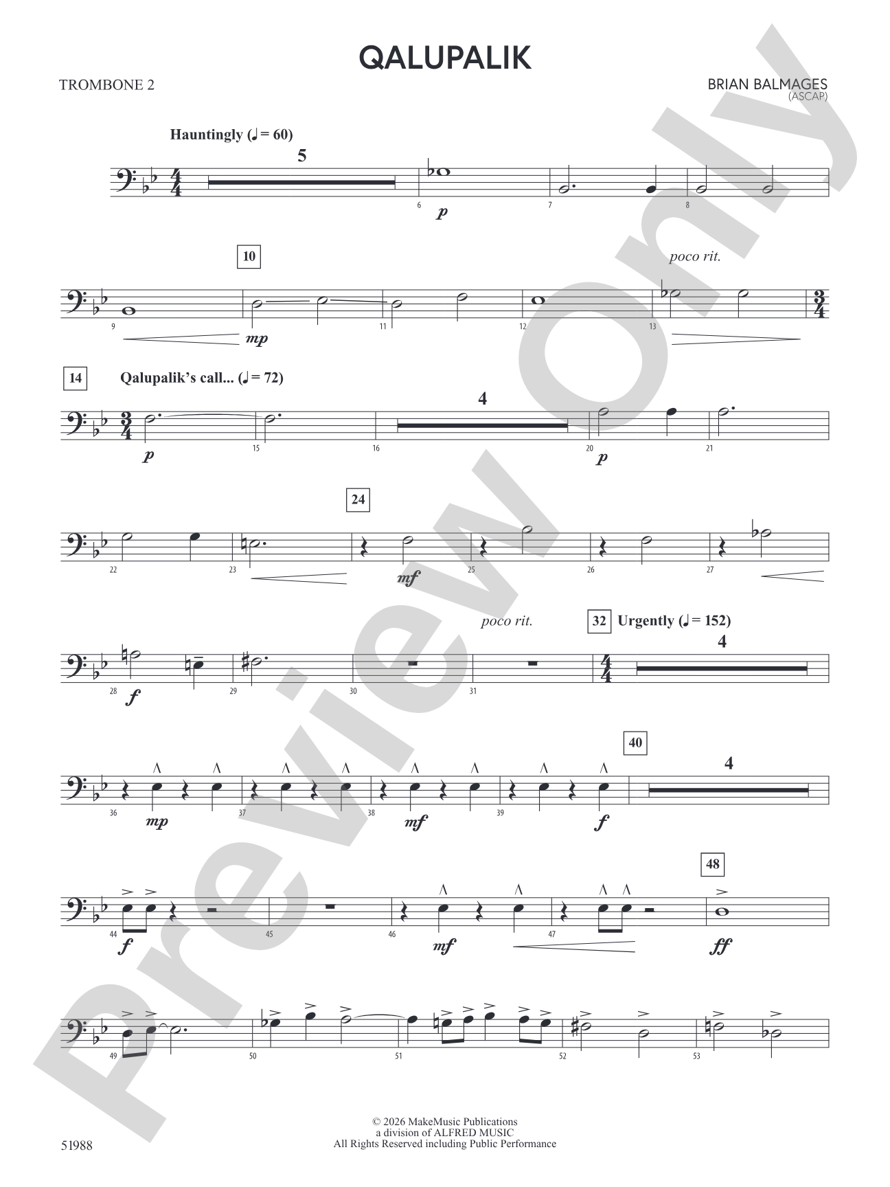Qalupalik: 2nd Trombone
