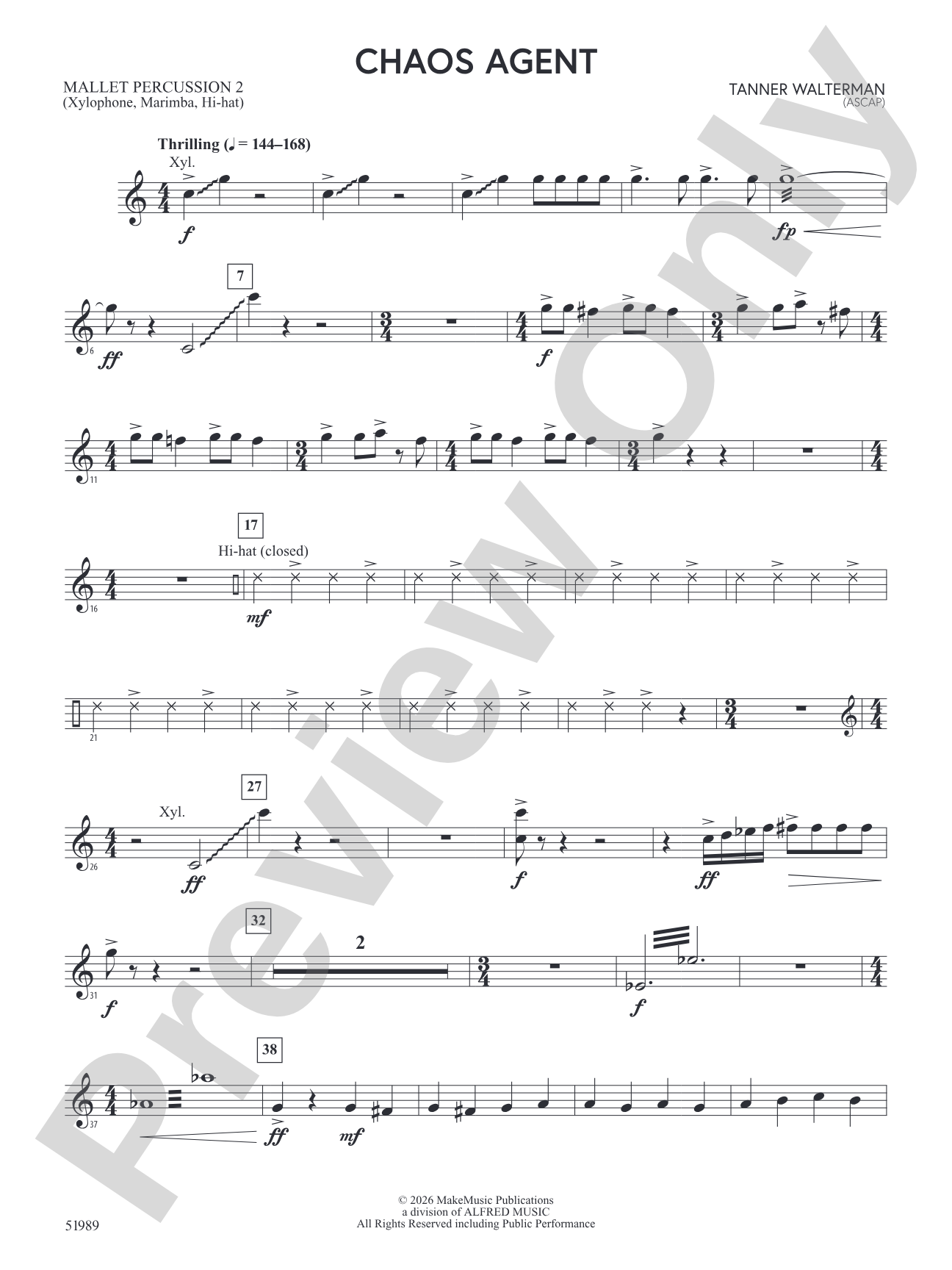 Chaos Agent: 2nd Mallet Percussion