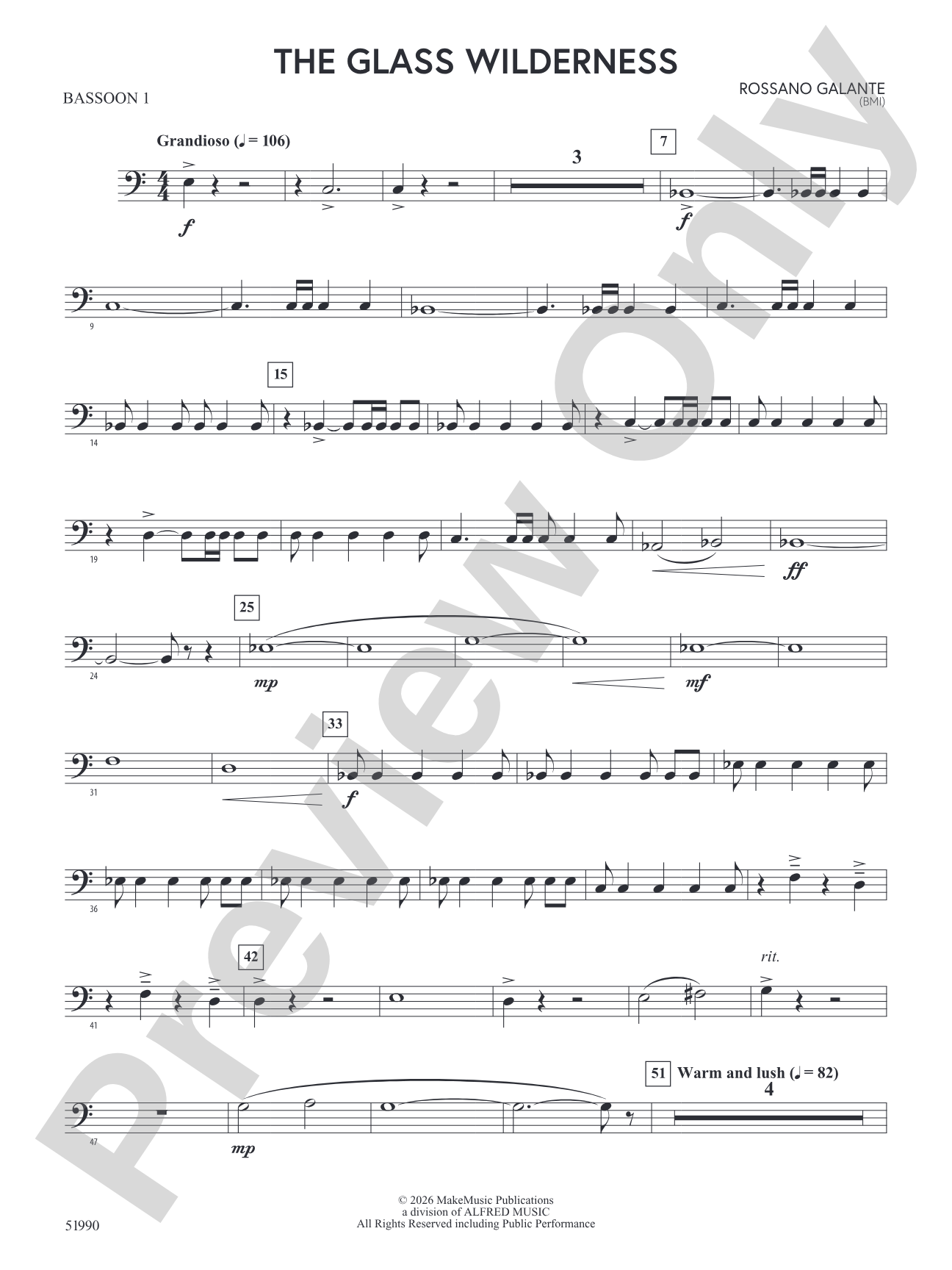 The Glass Wilderness: Bassoon