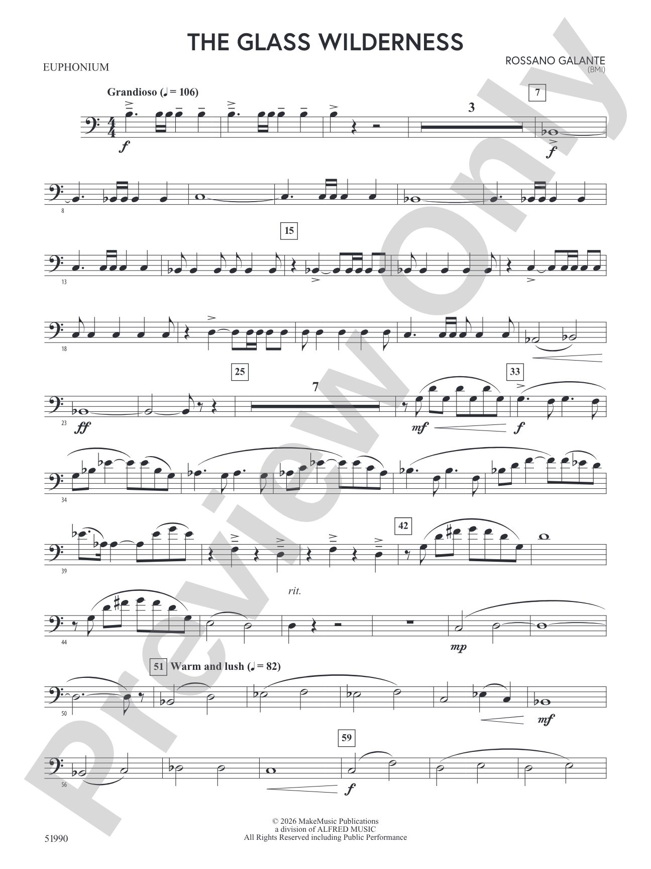 The Glass Wilderness: Baritone B.C.