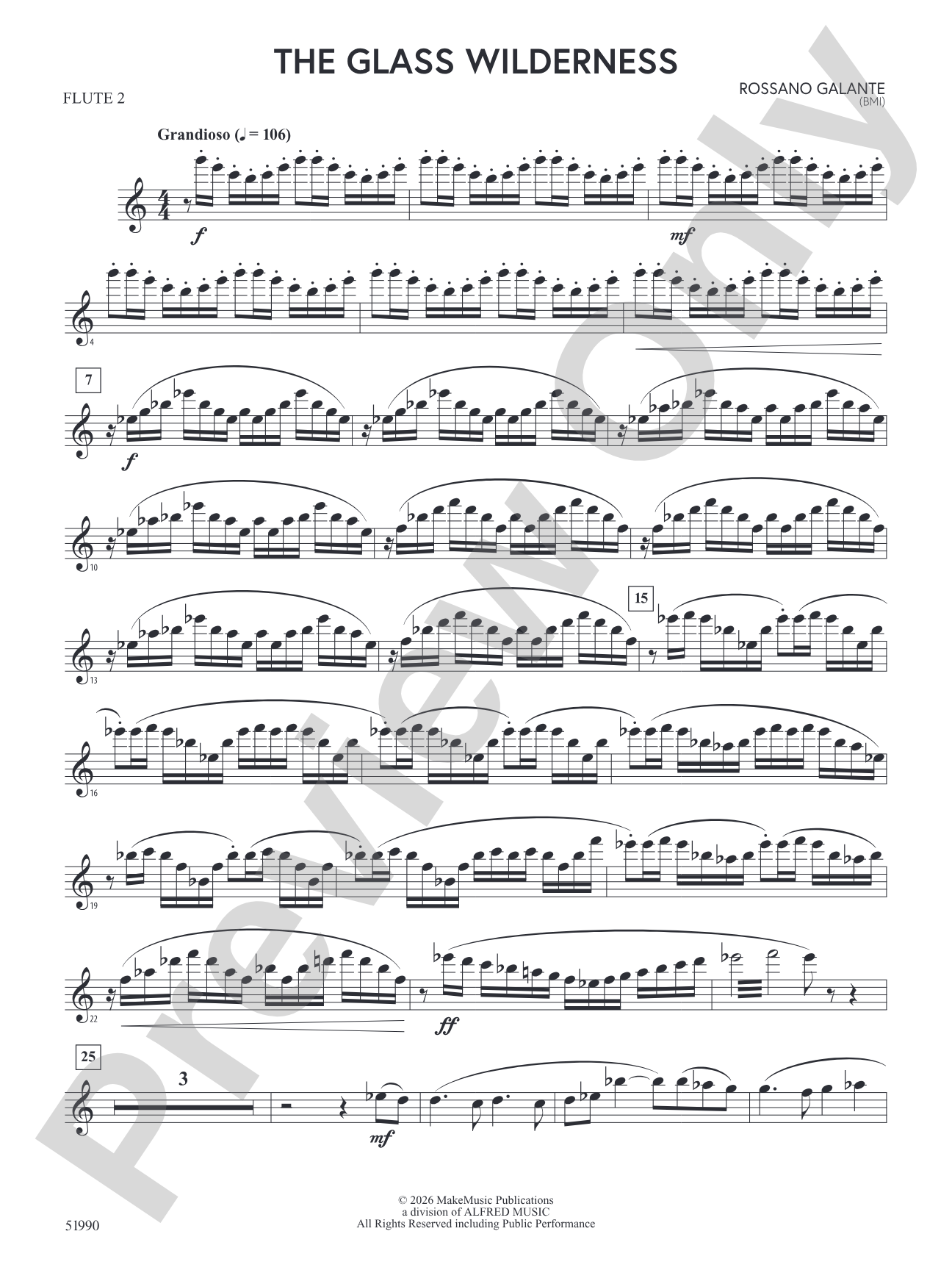 The Glass Wilderness: 2nd Flute
