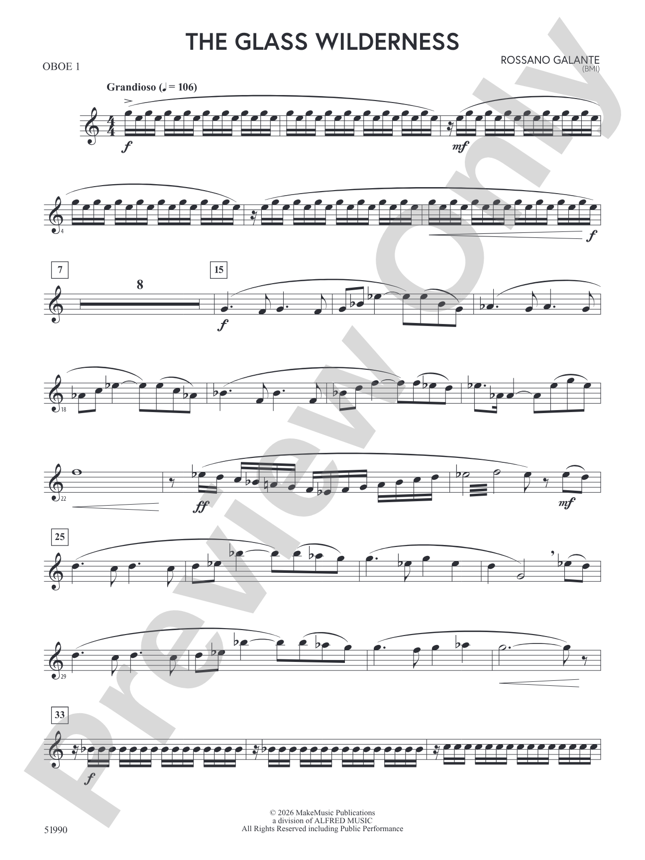 The Glass Wilderness: Oboe