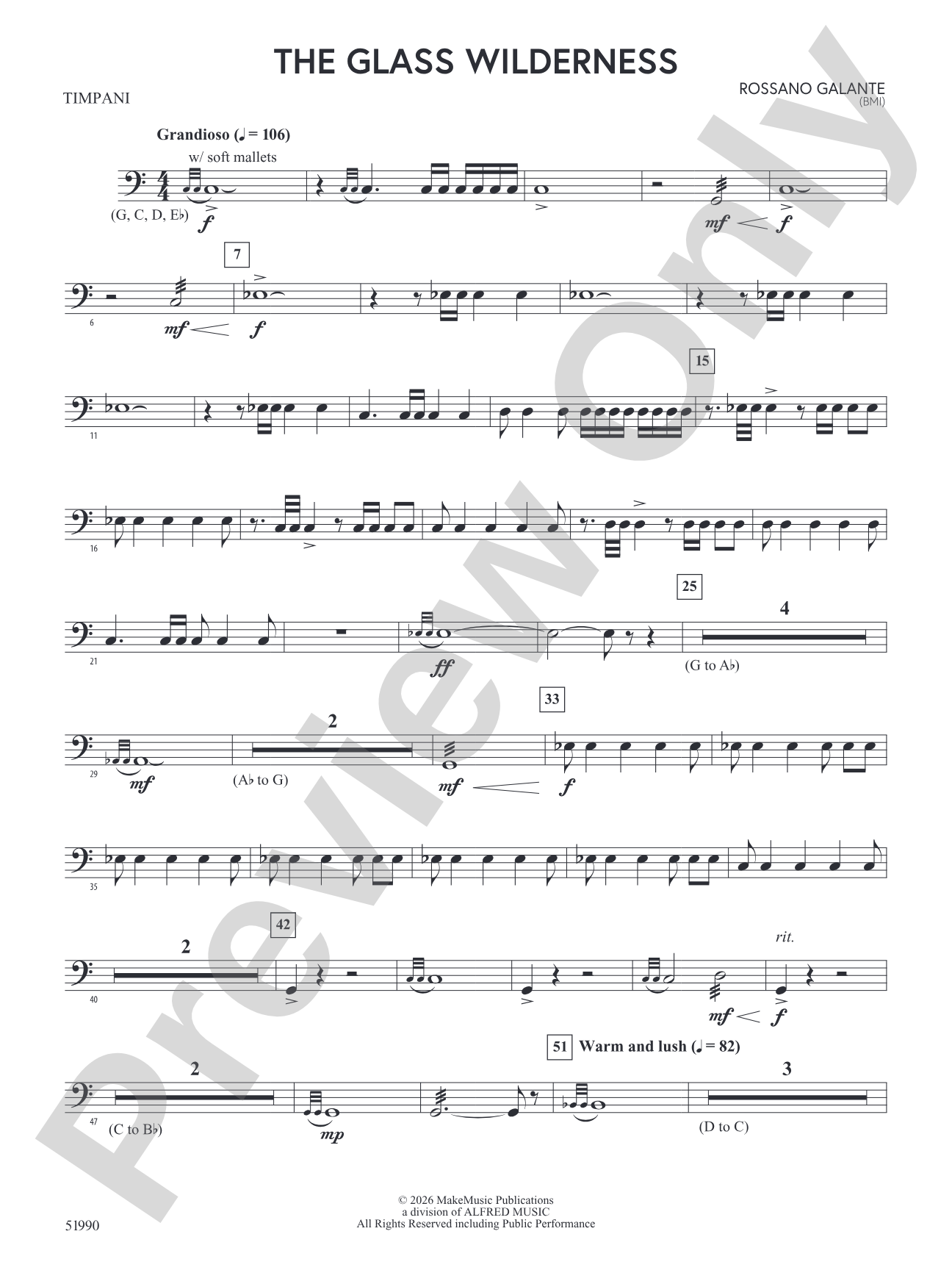 The Glass Wilderness: Timpani