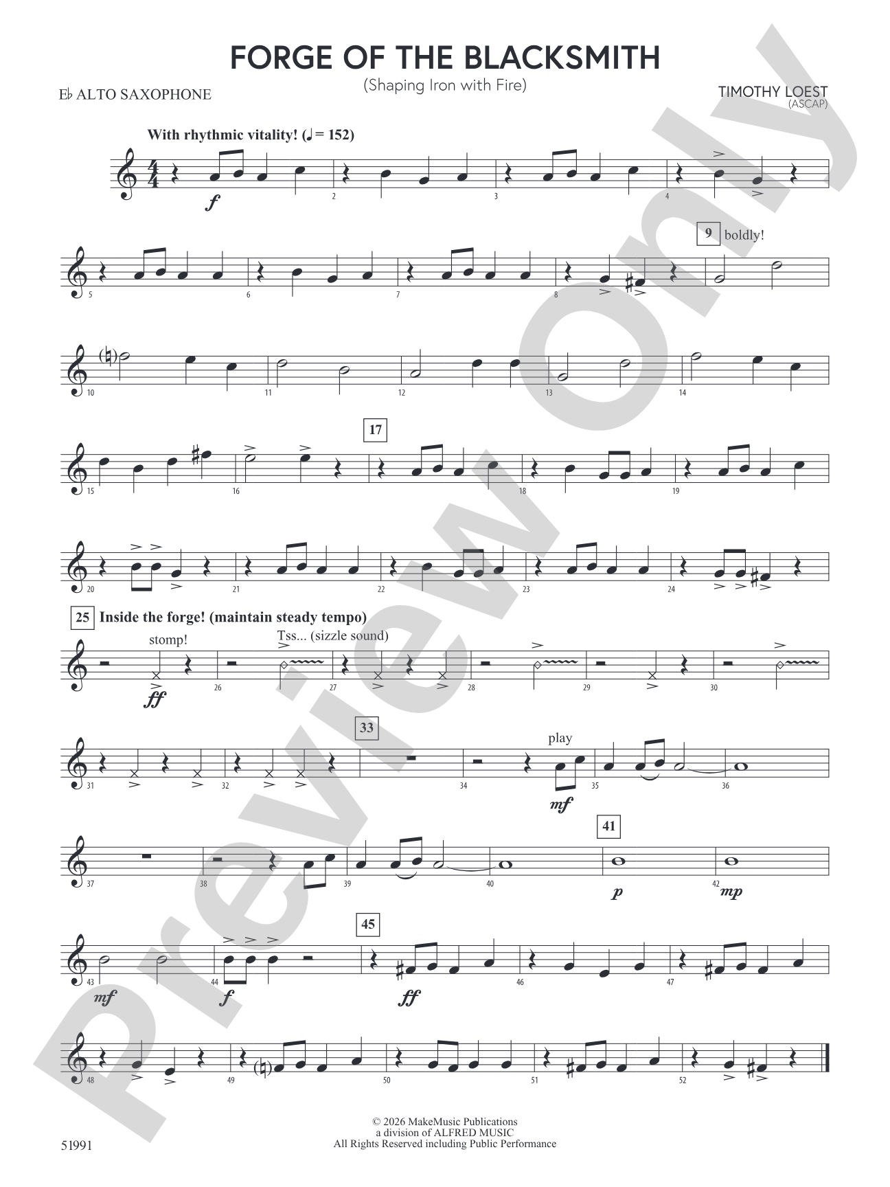 Forge of the Blacksmith: E-flat Alto Saxophone