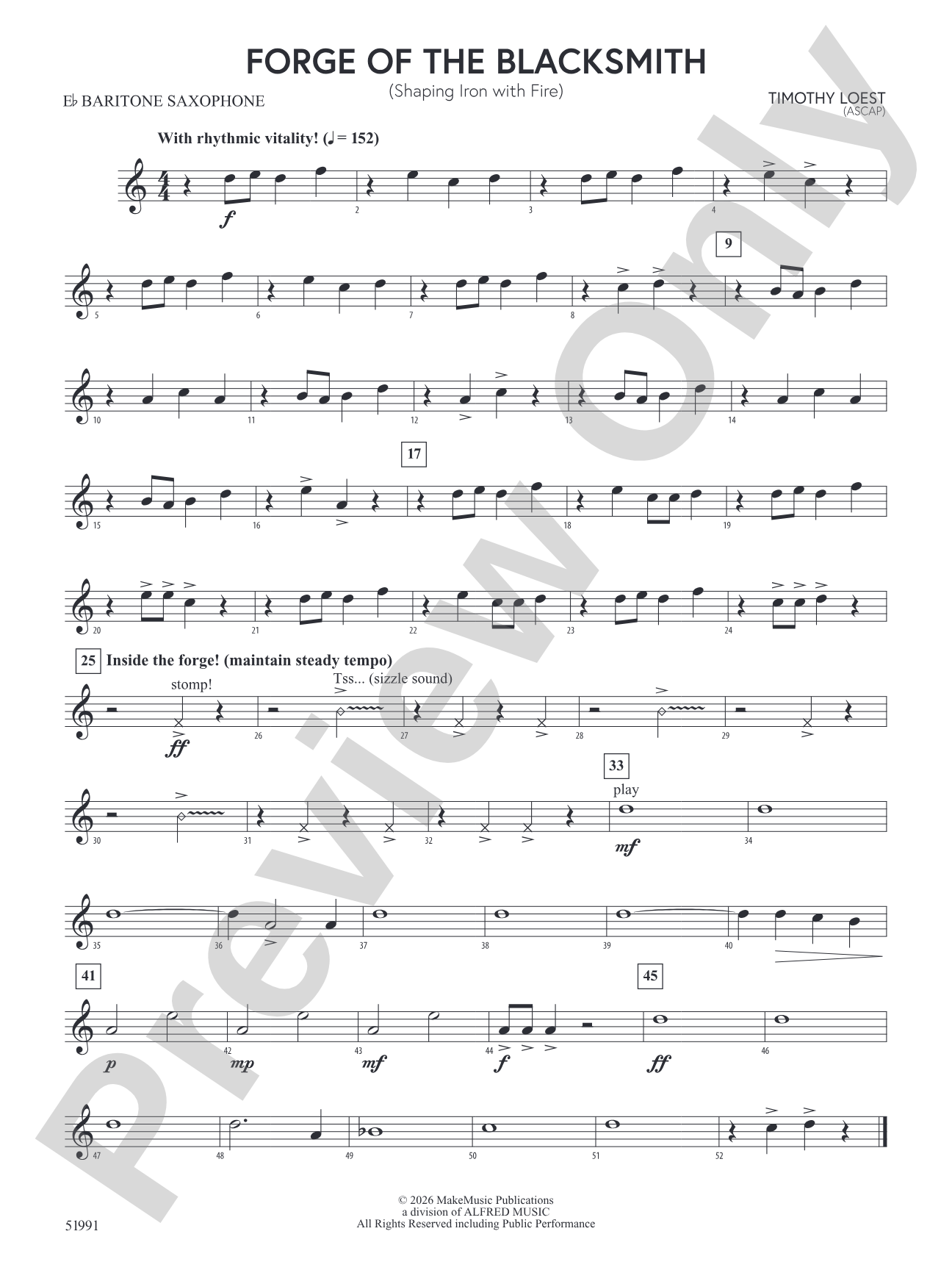 Forge of the Blacksmith: E-flat Baritone Saxophone