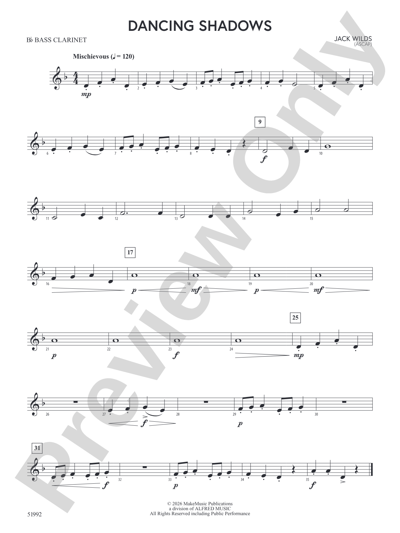 Dancing Shadows: B-flat Bass Clarinet