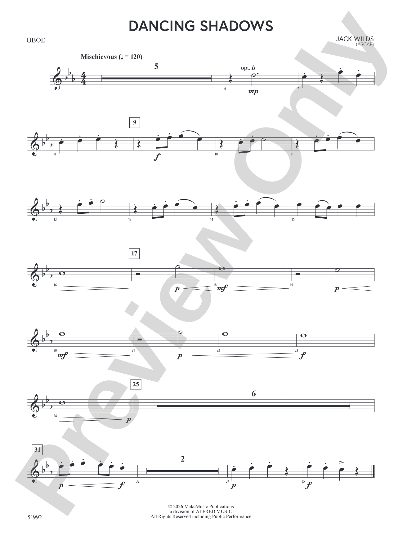 Dancing Shadows: Oboe
