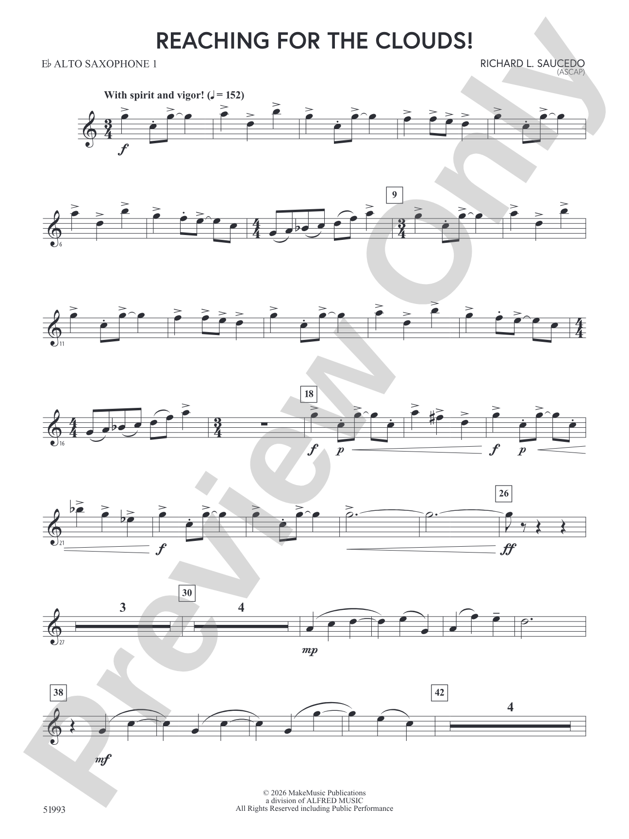 Reaching For the Clouds!: E-flat Alto Saxophone