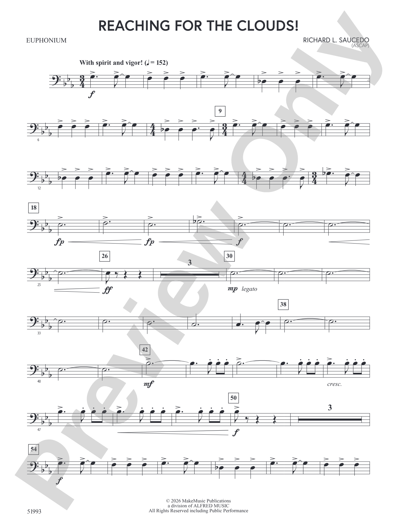 Reaching For the Clouds!: Baritone B.C.