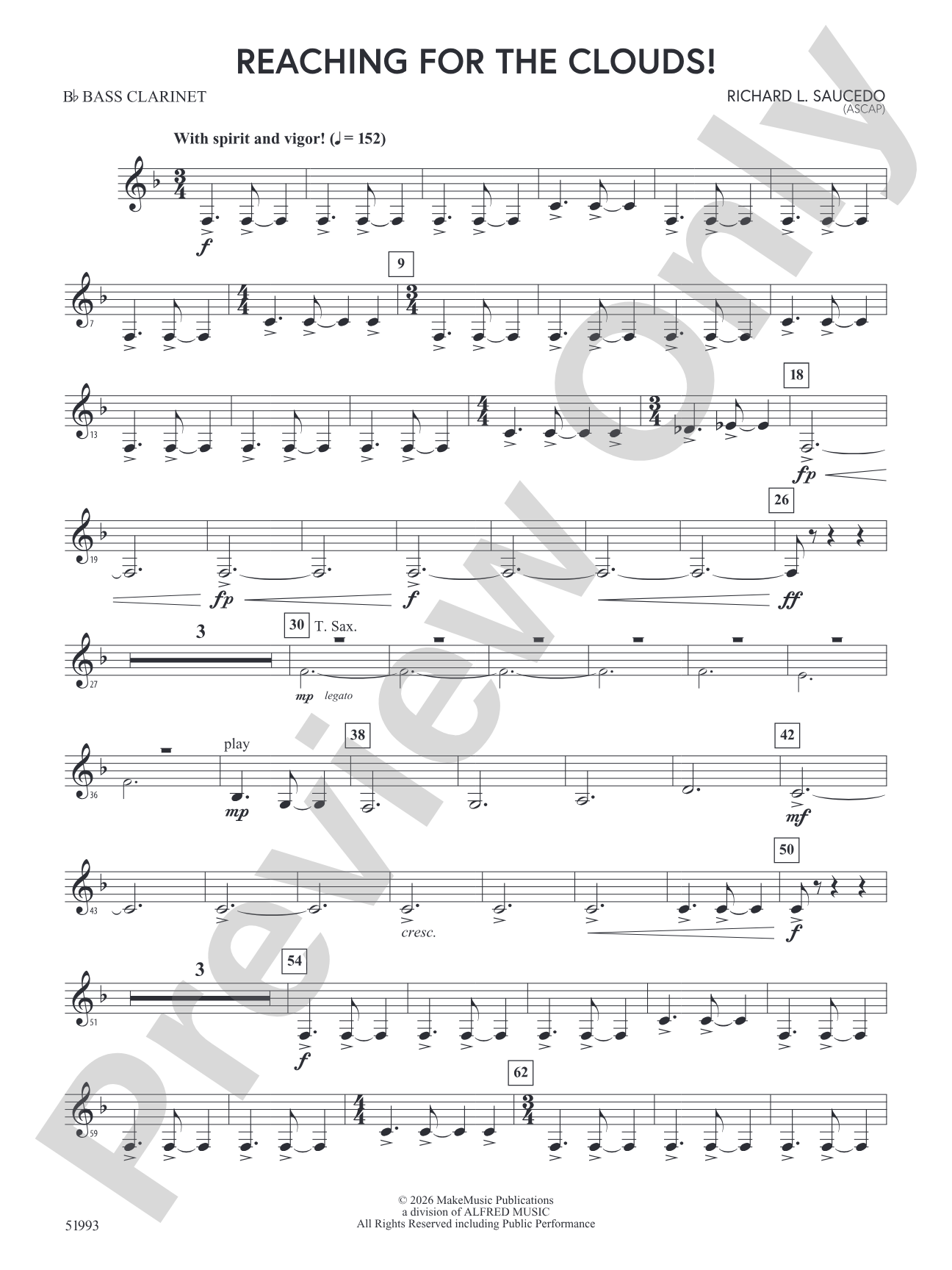Reaching For the Clouds!: B-flat Bass Clarinet