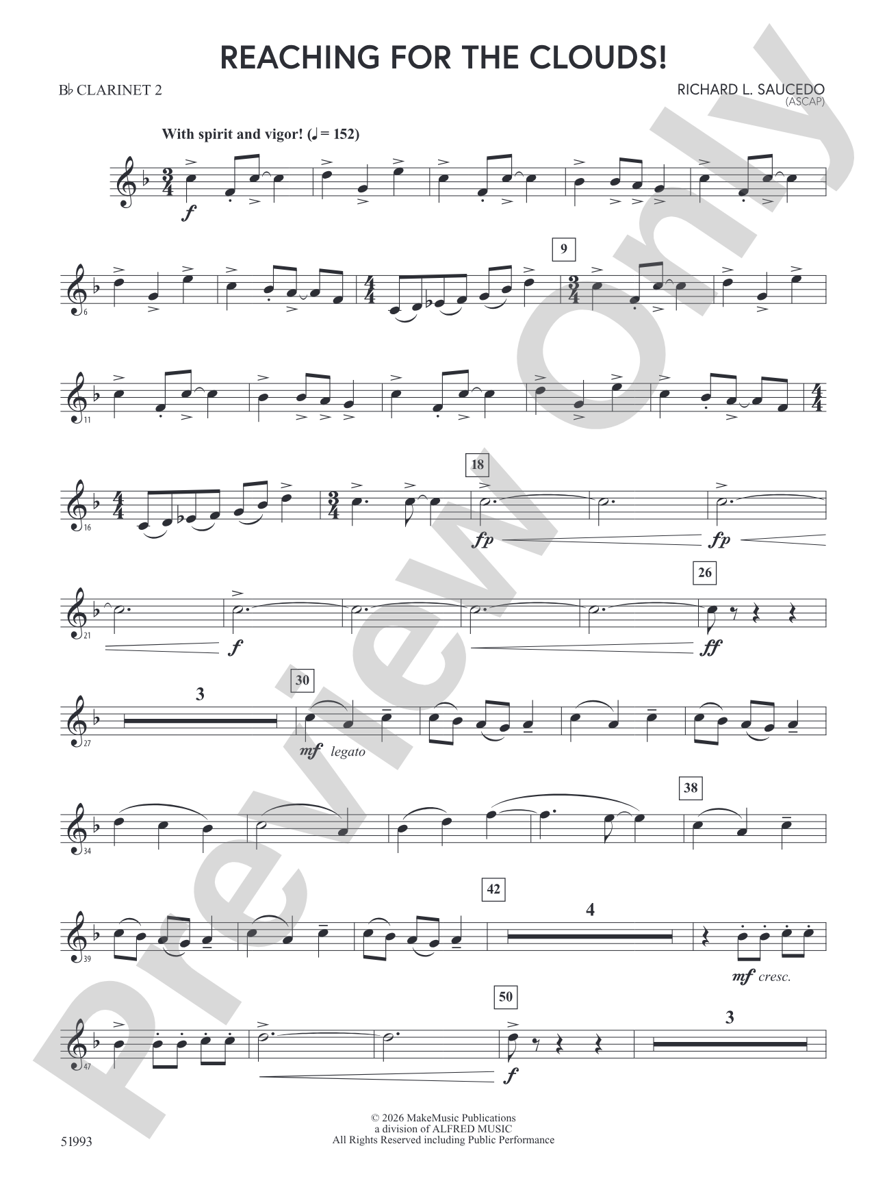 Reaching For the Clouds!: 2nd B-flat Clarinet