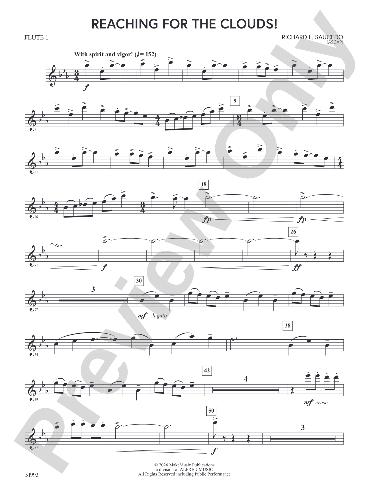 Reaching For the Clouds!: Flute