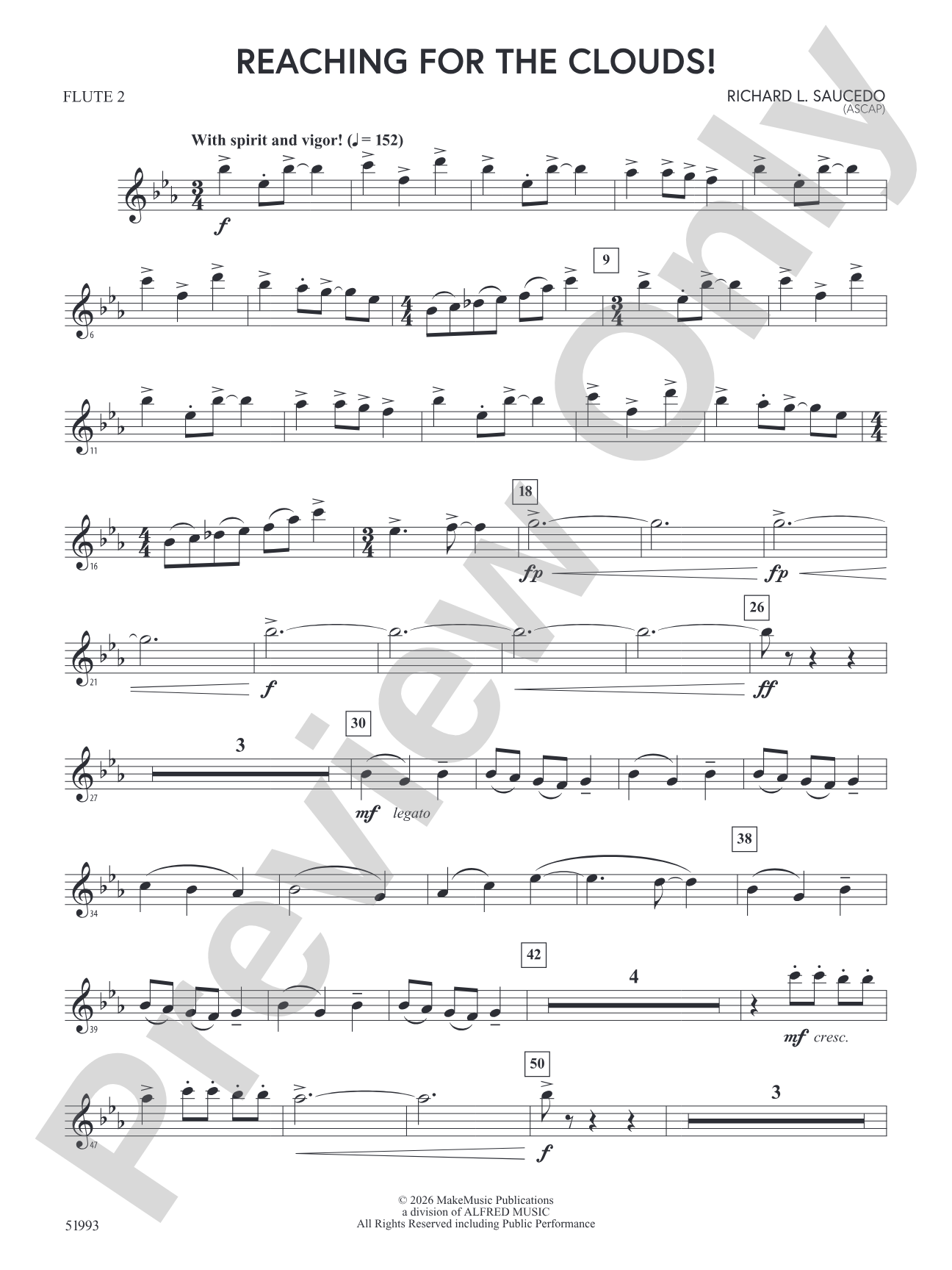 Reaching For the Clouds!: 2nd Flute
