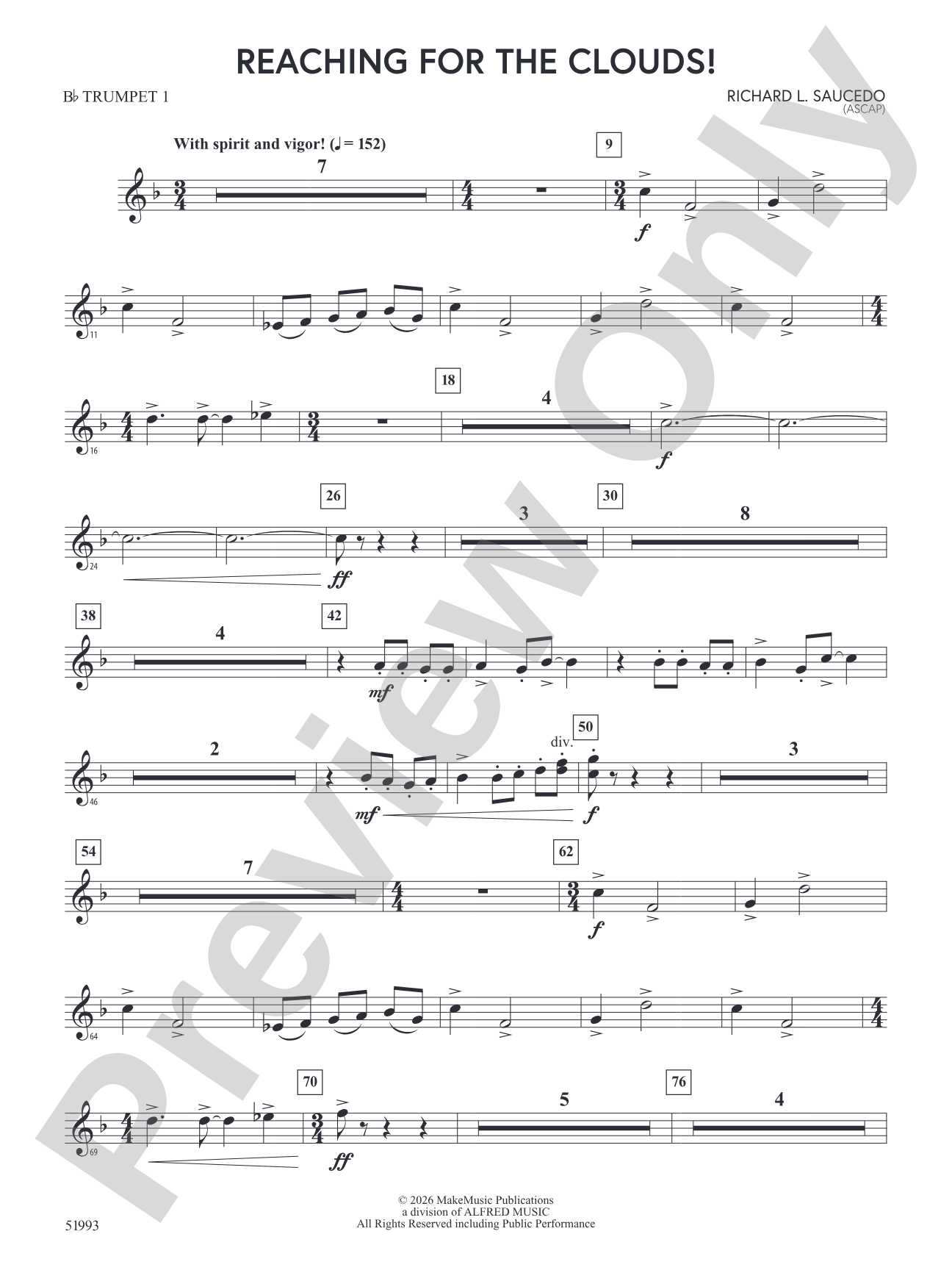 Reaching For the Clouds!: 1st B-flat Trumpet