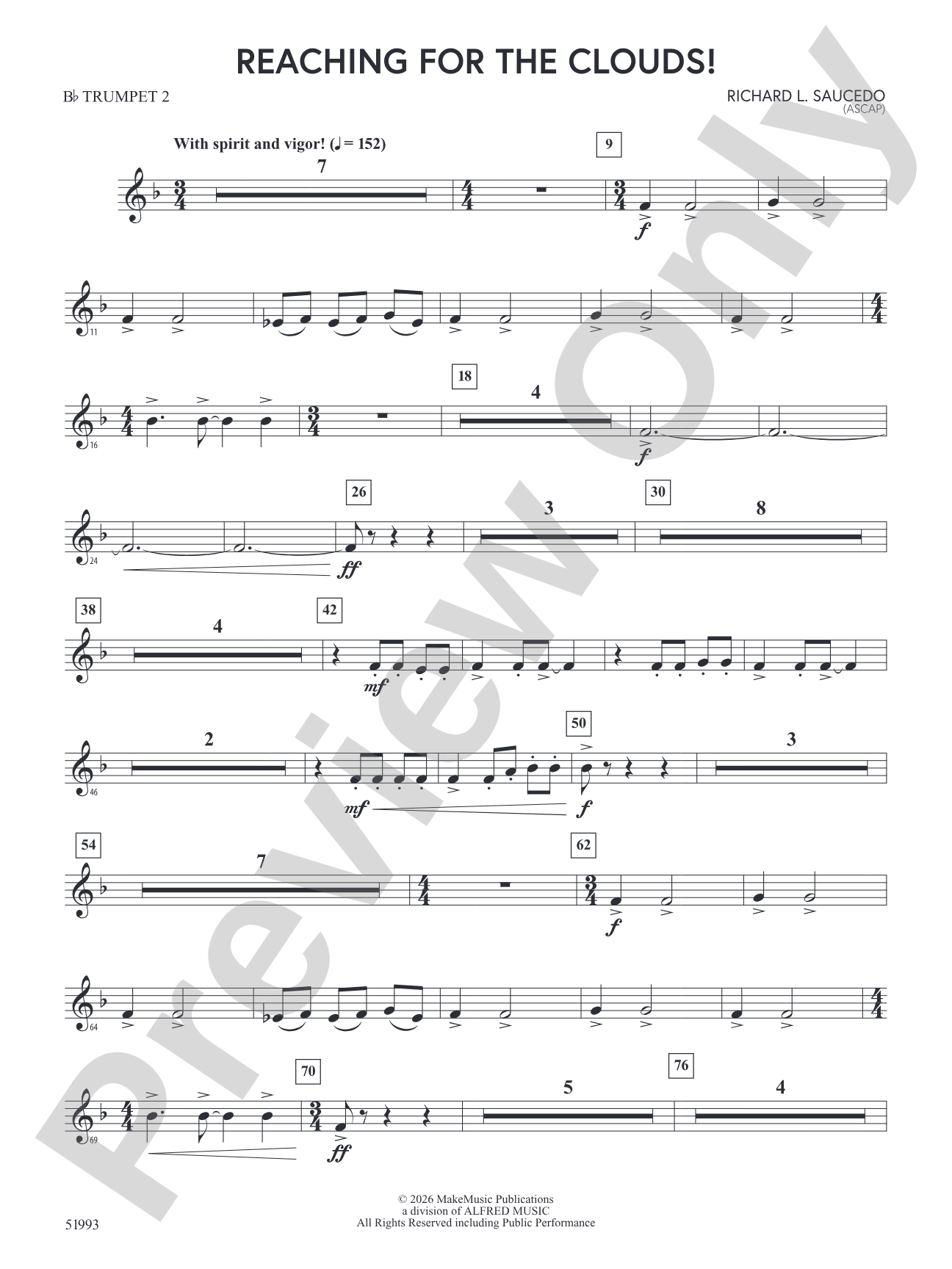 Reaching For the Clouds!: 2nd B-flat Trumpet