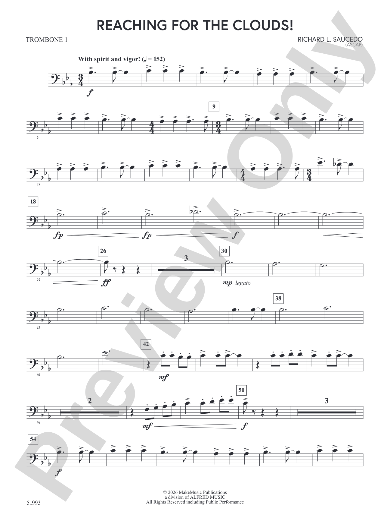 Reaching For the Clouds!: 1st Trombone