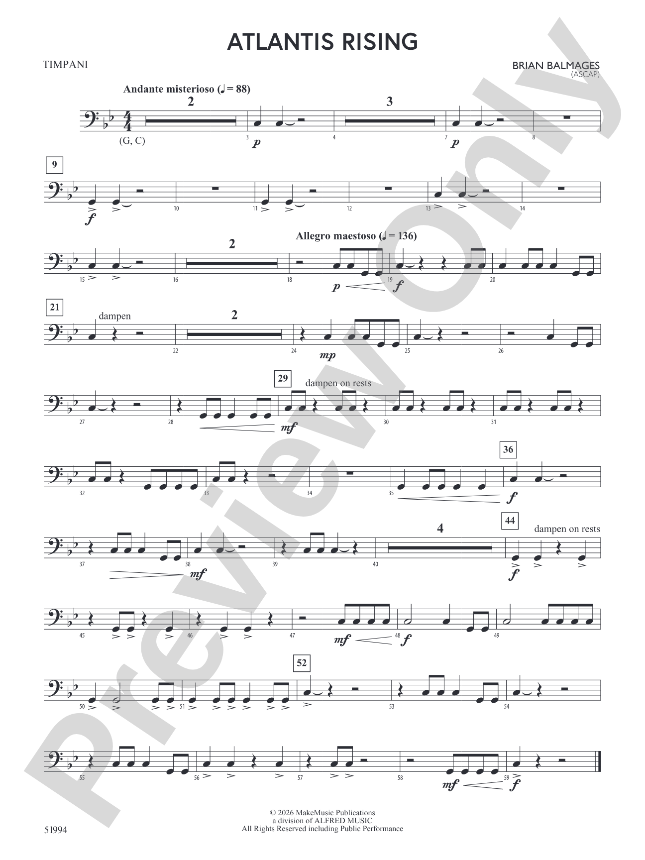 Atlantis Rising: Timpani