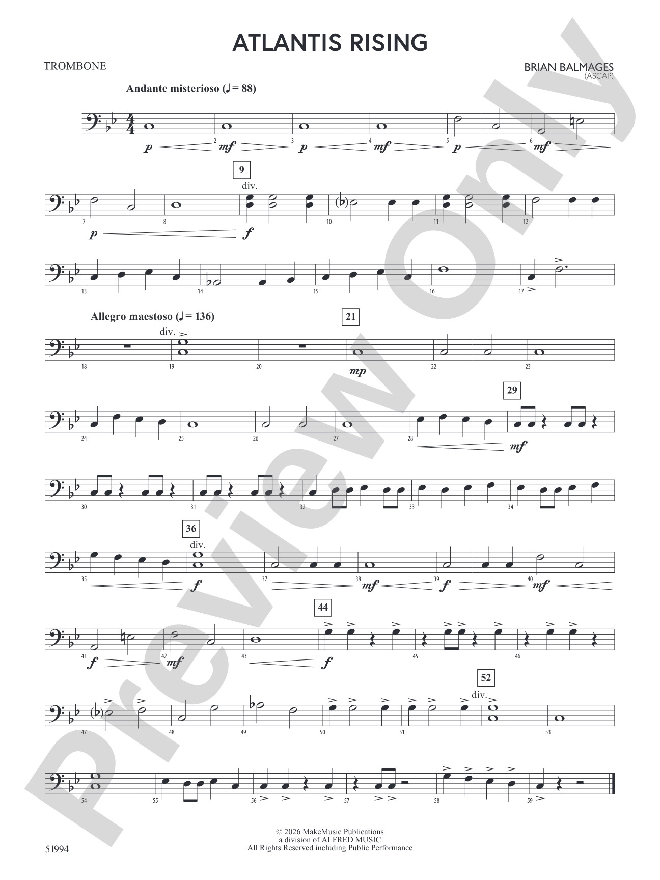 Atlantis Rising: 1st Trombone