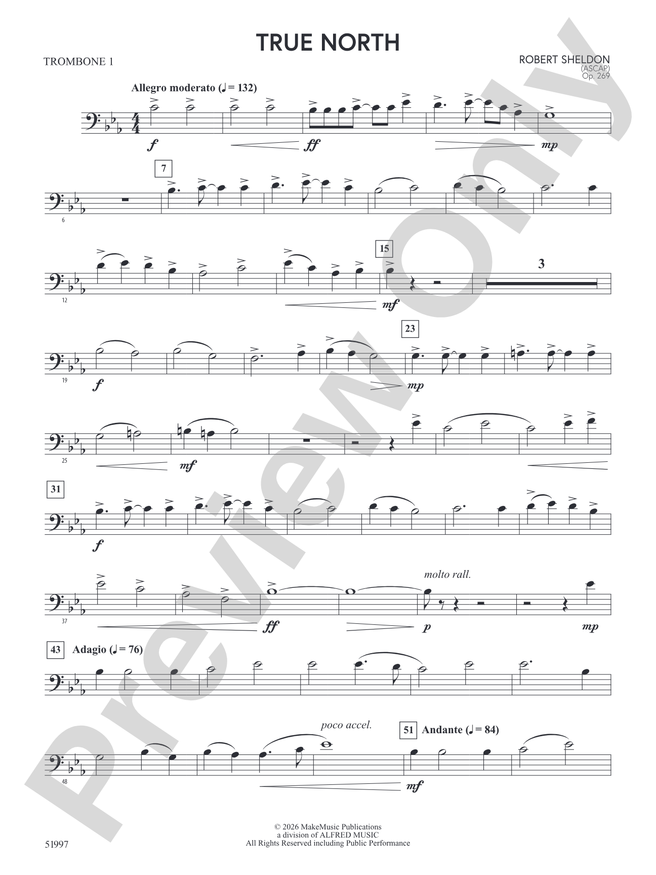 True North: 1st Trombone