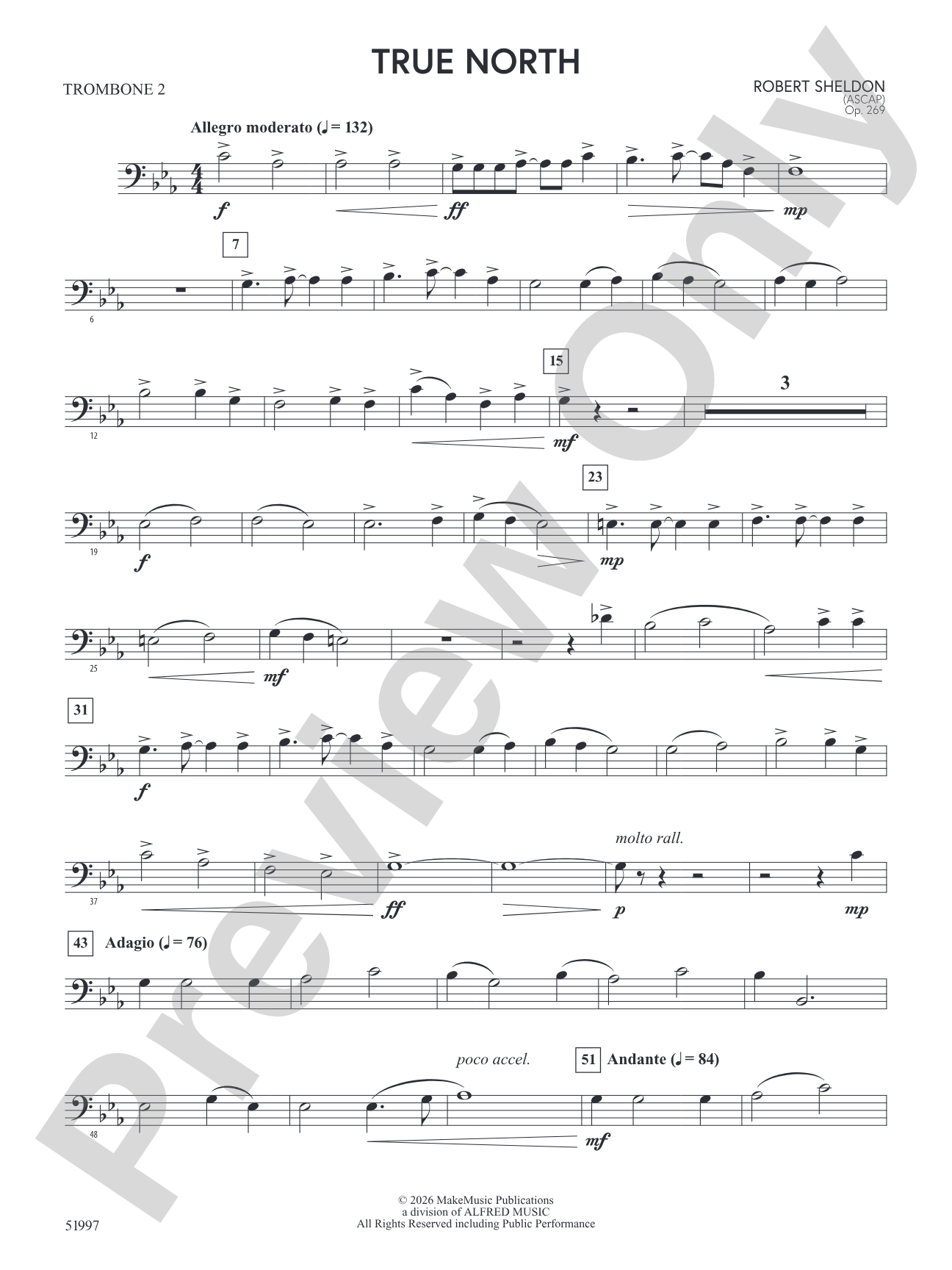 True North: 2nd Trombone