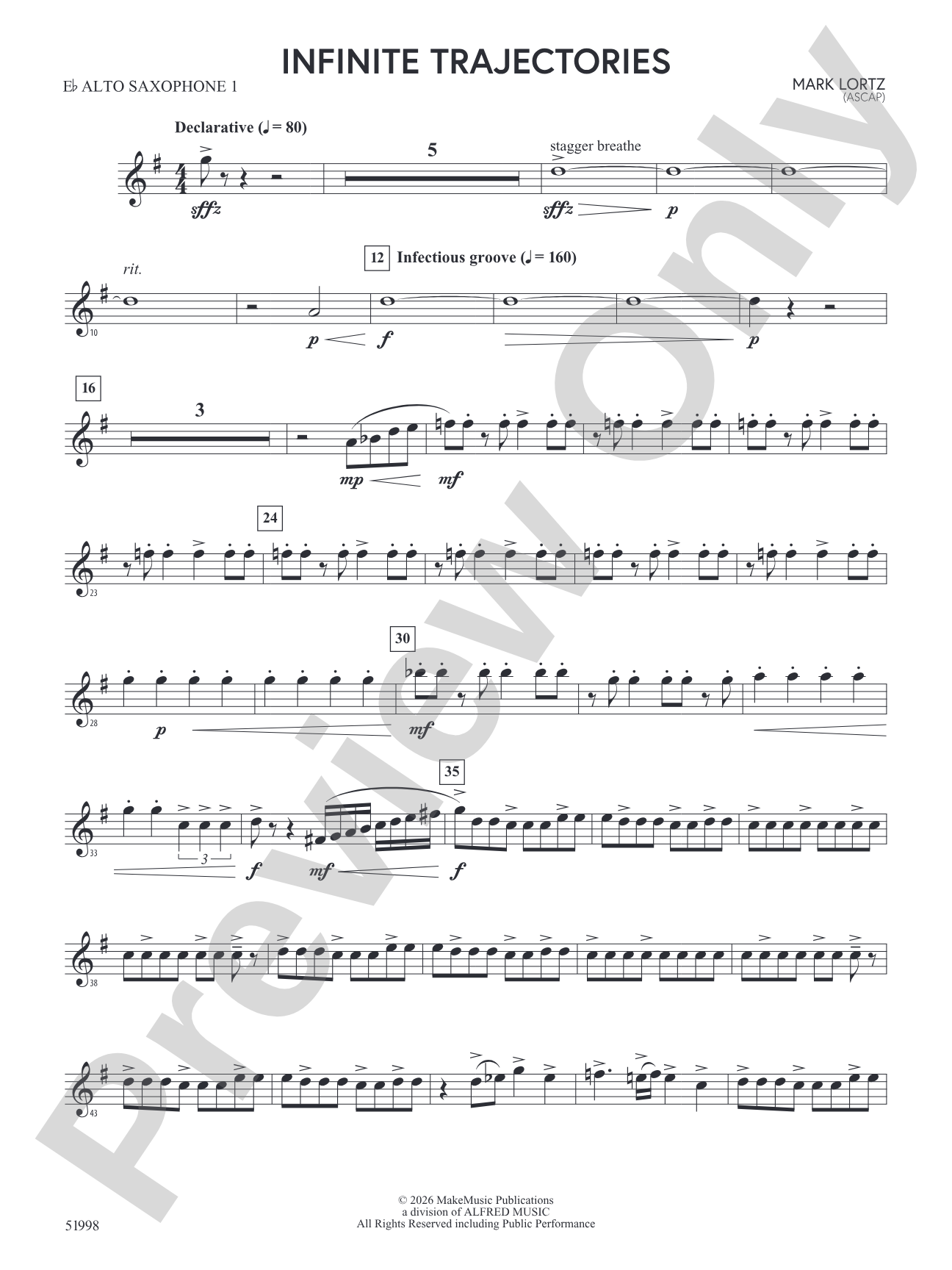 Infinite Trajectories: E-flat Alto Saxophone