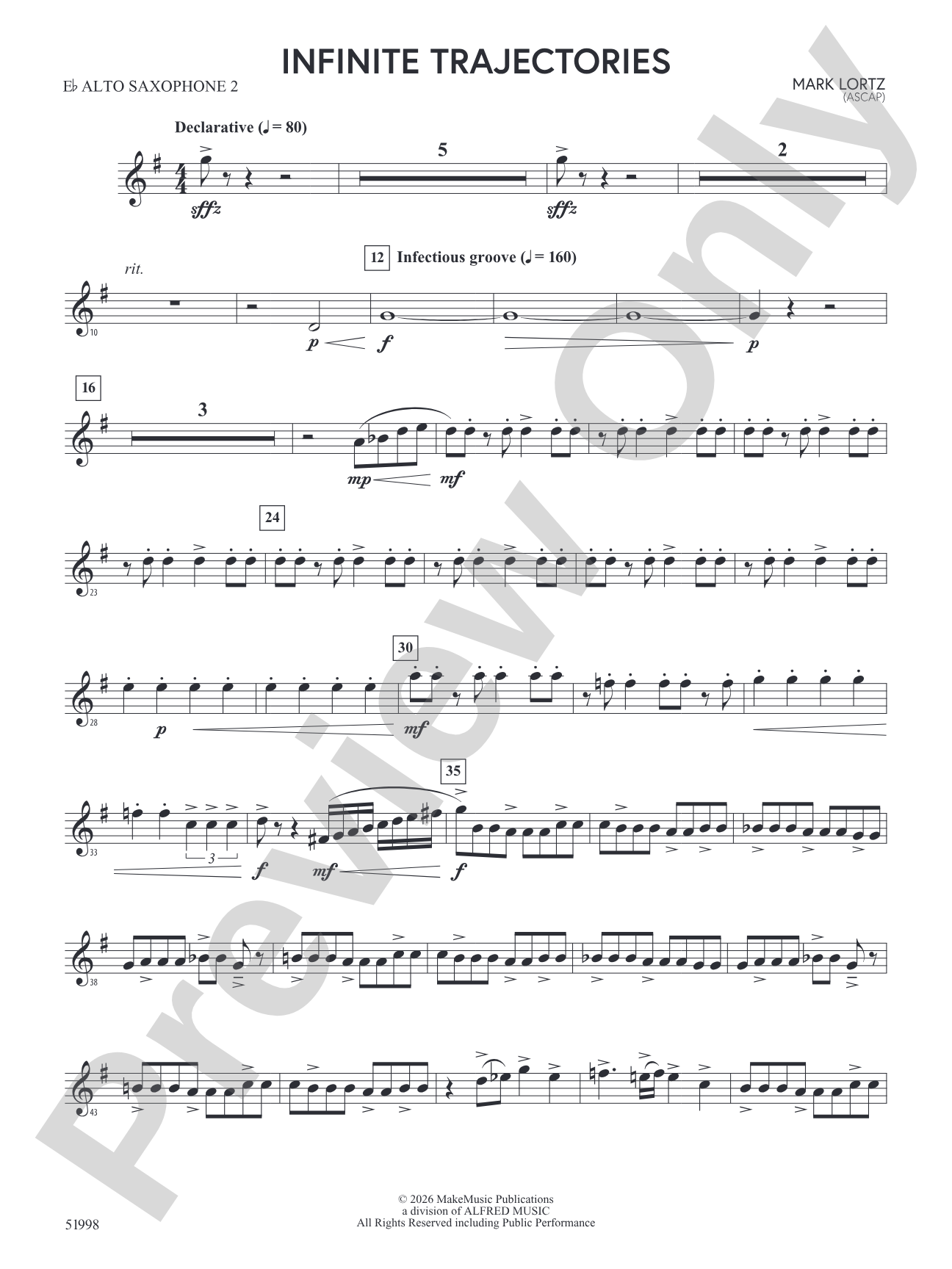 Infinite Trajectories: 2nd E-flat Alto Saxophone