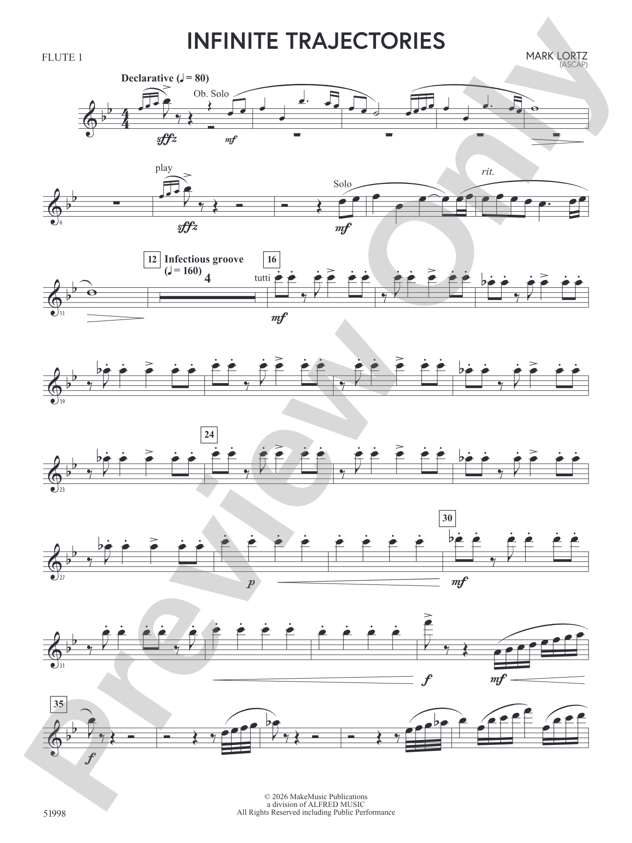 Infinite Trajectories: Flute