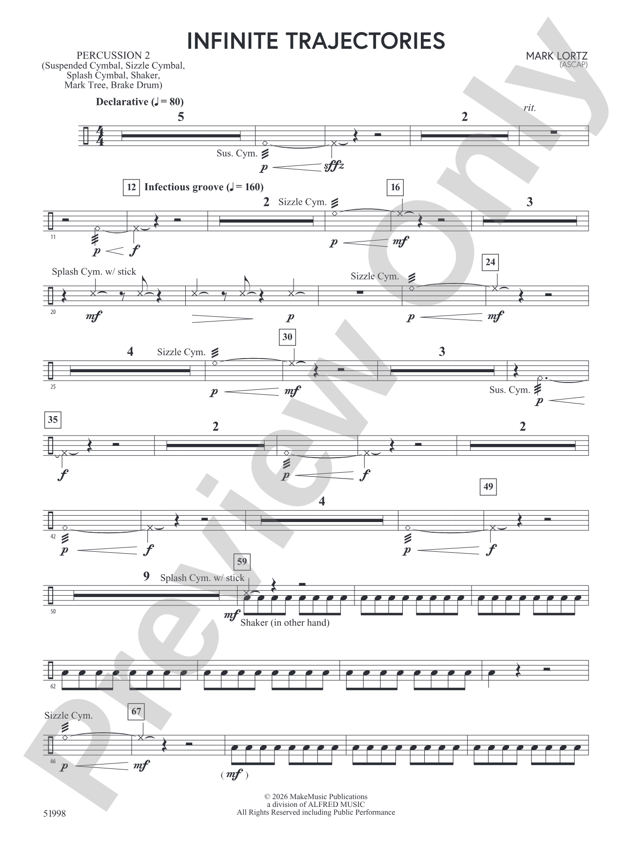 Infinite Trajectories: 2nd Percussion