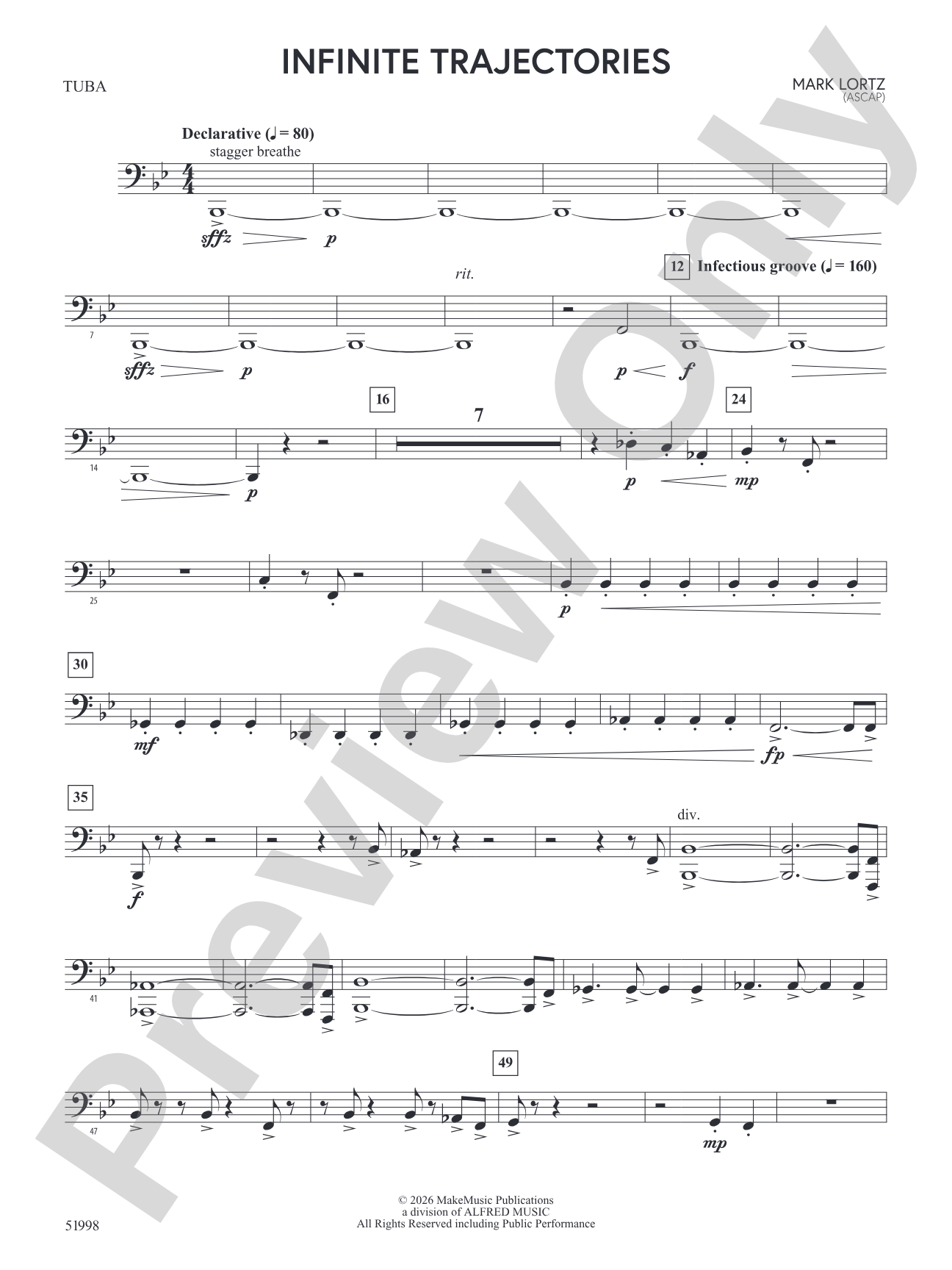 Infinite Trajectories: Tuba