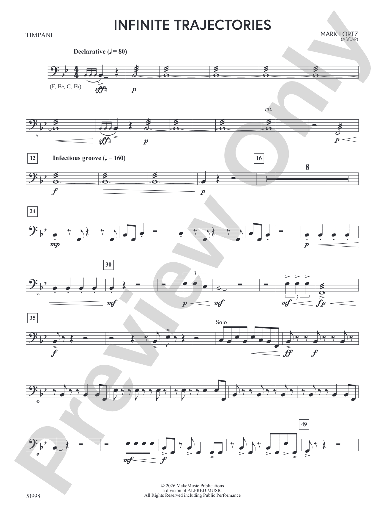 Infinite Trajectories: Timpani