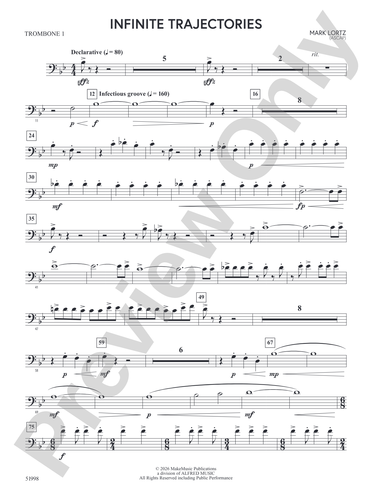 Infinite Trajectories: 1st Trombone