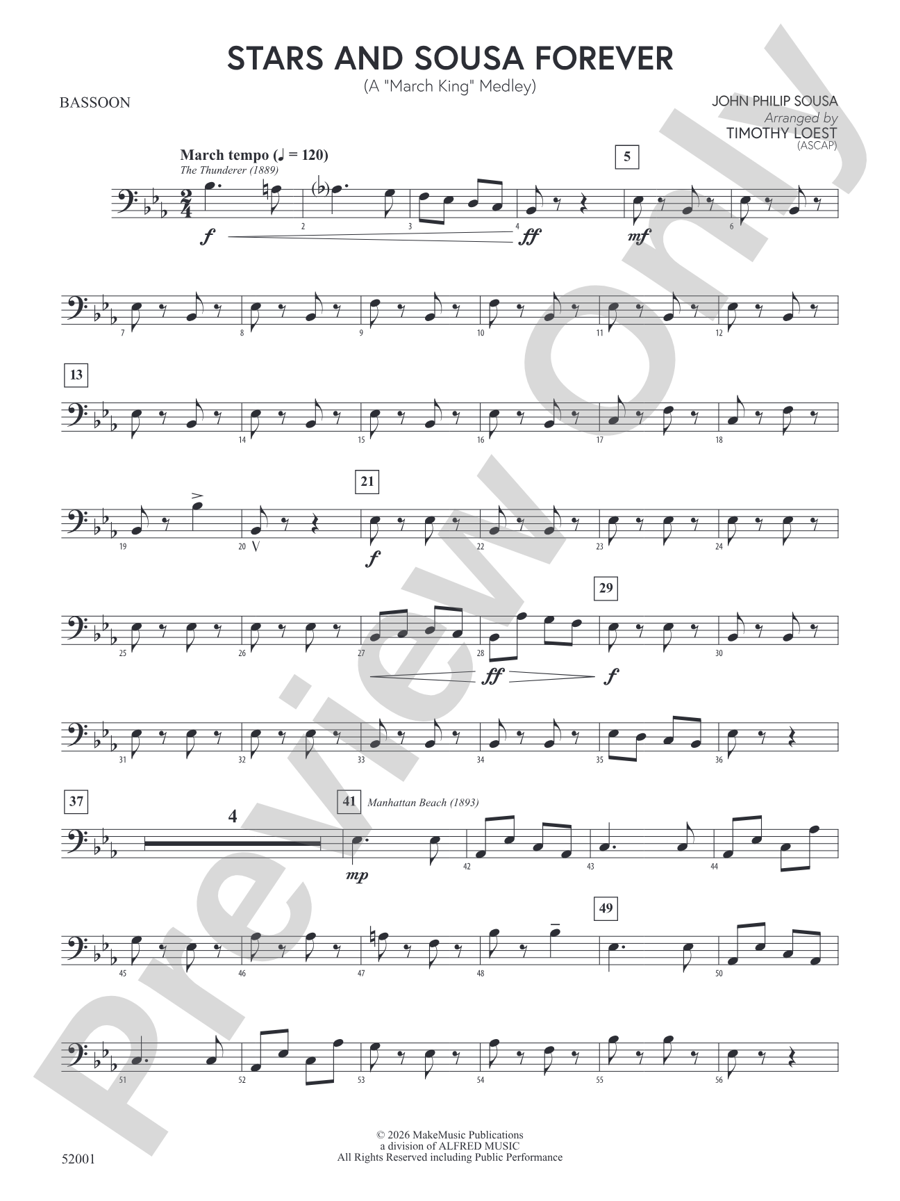 Stars and Sousa Forever: Bassoon