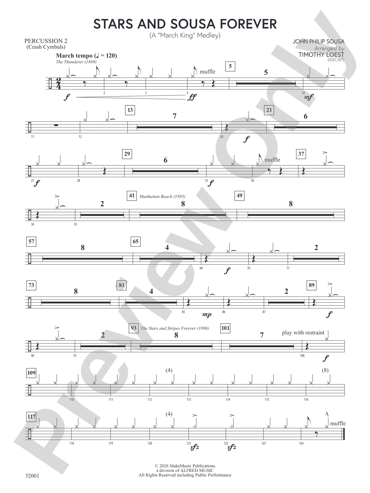 Stars and Sousa Forever: 2nd Percussion