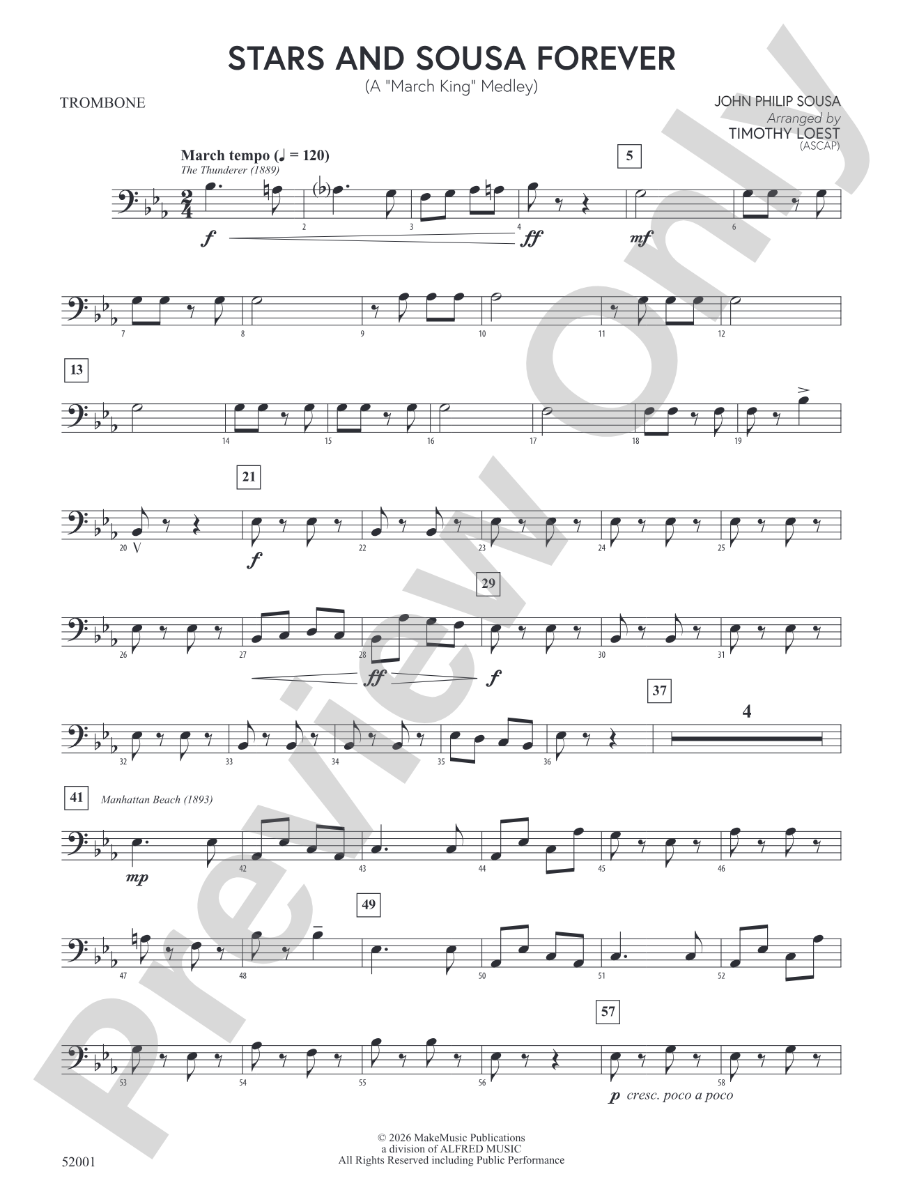 Stars and Sousa Forever: 1st Trombone