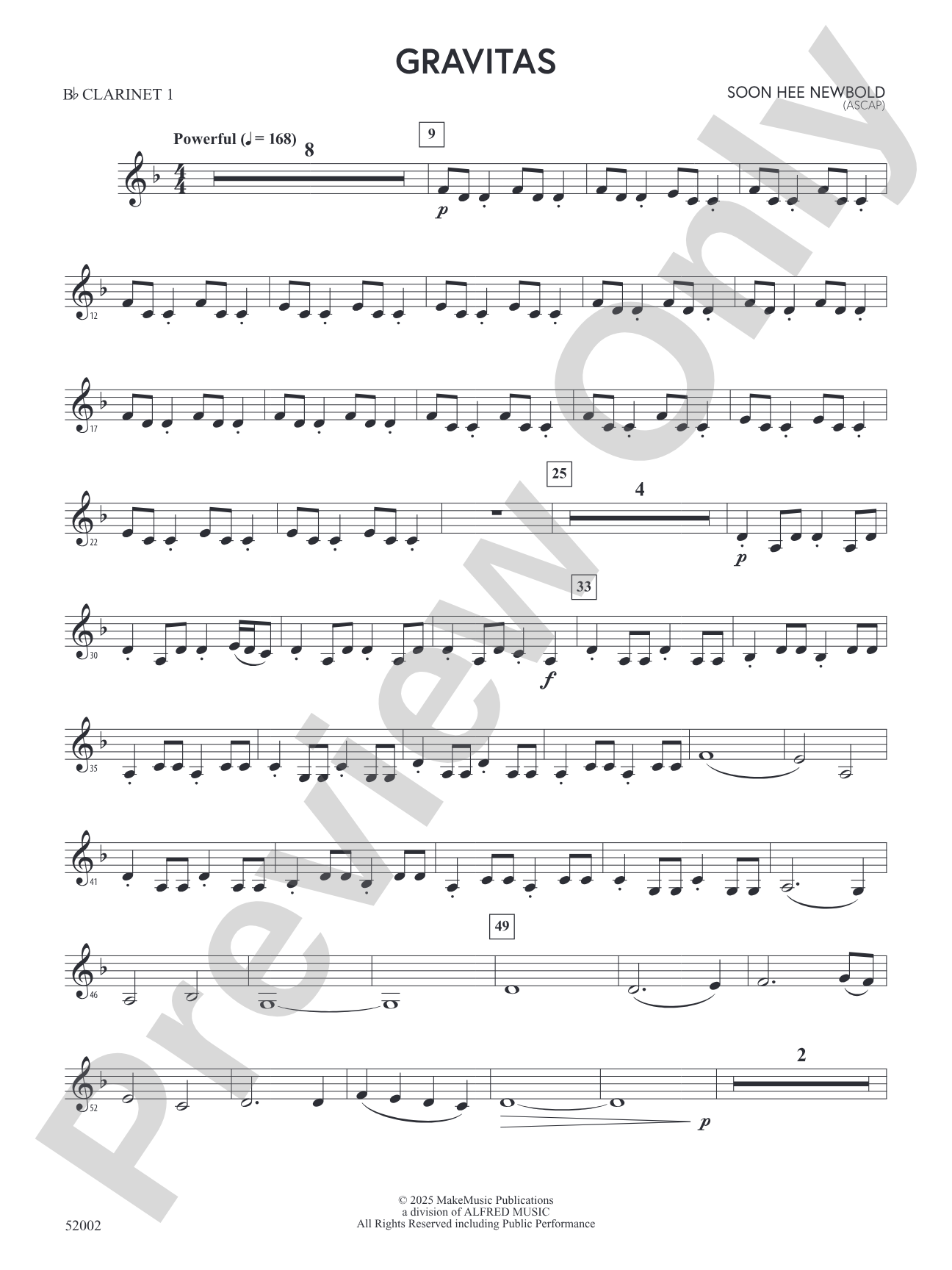 Gravitas: 1st B-flat Clarinet