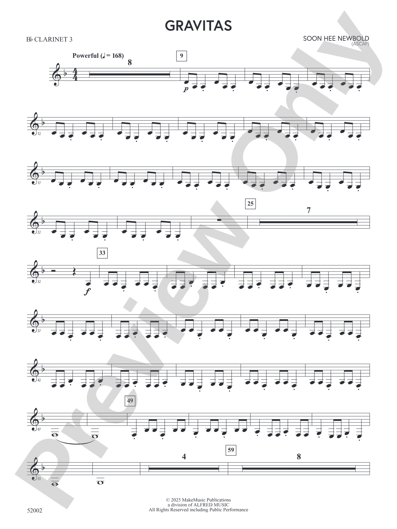 Gravitas: 3rd B-flat Clarinet