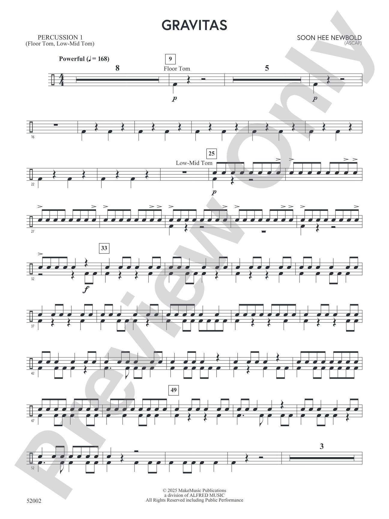 Gravitas: 1st Percussion