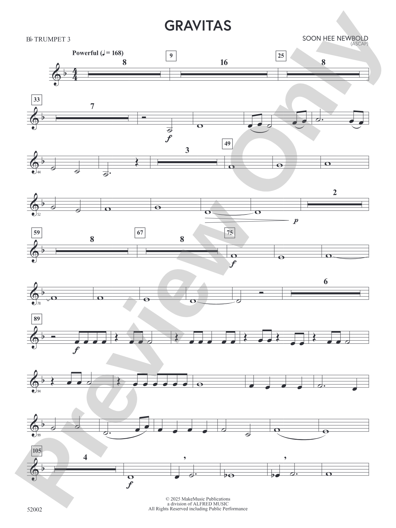 Gravitas: 3rd B-flat Trumpet
