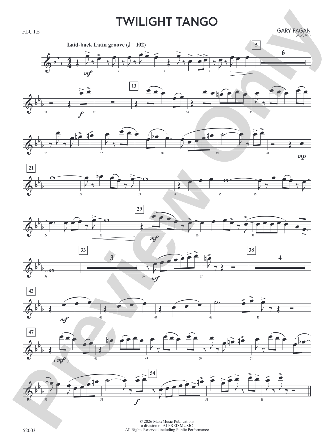 Twilight Tango: Flute