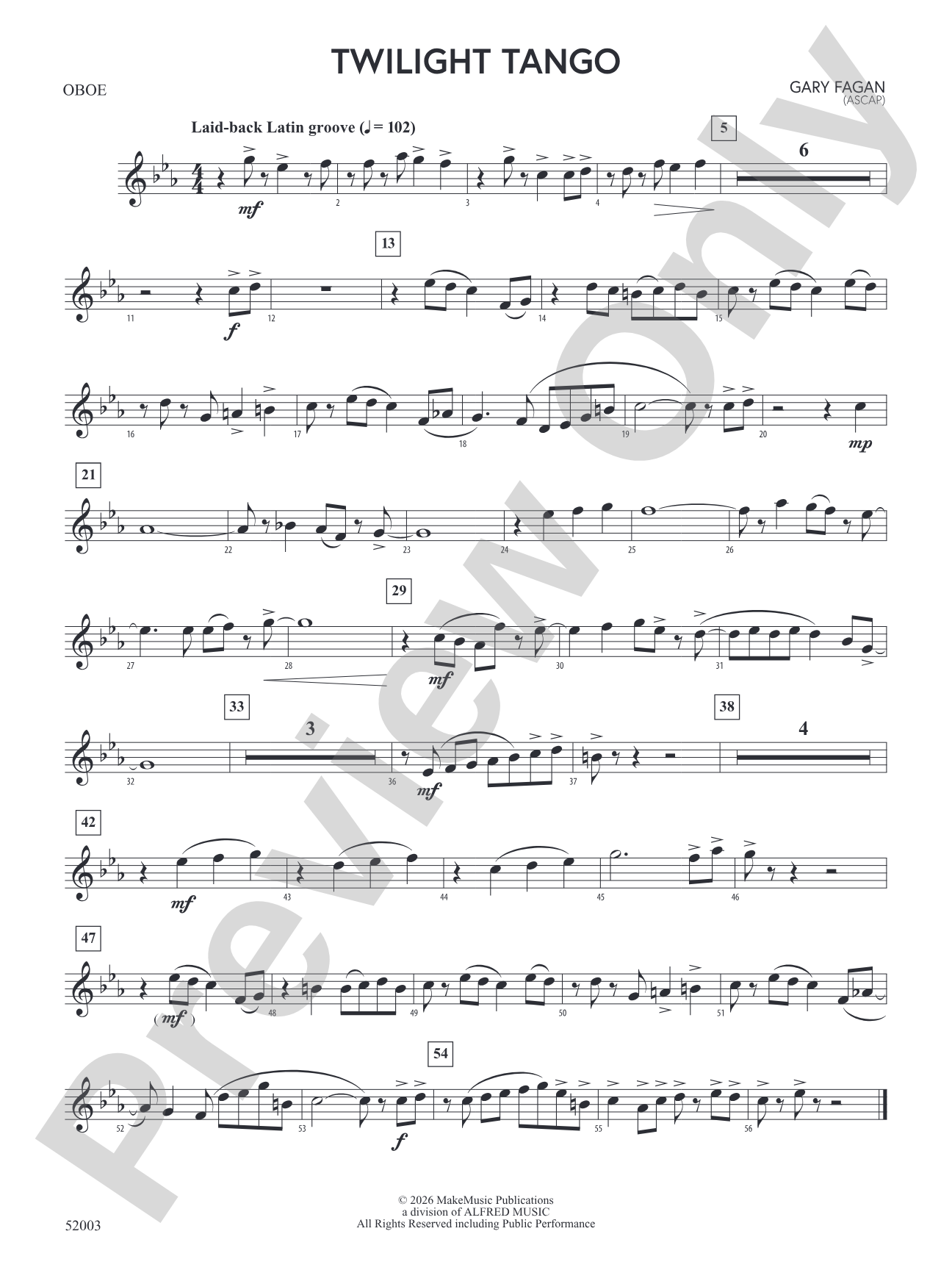 Twilight Tango: Oboe