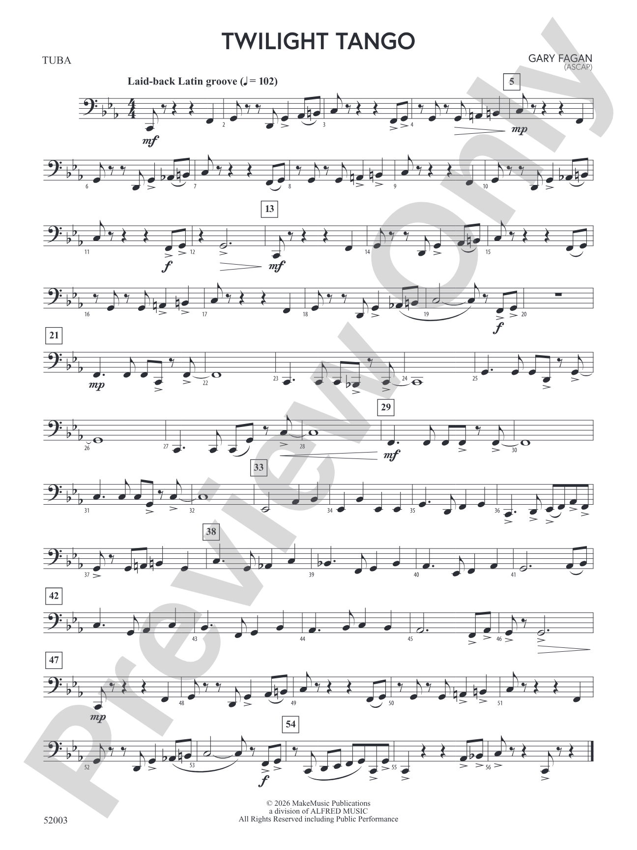 Twilight Tango: Tuba
