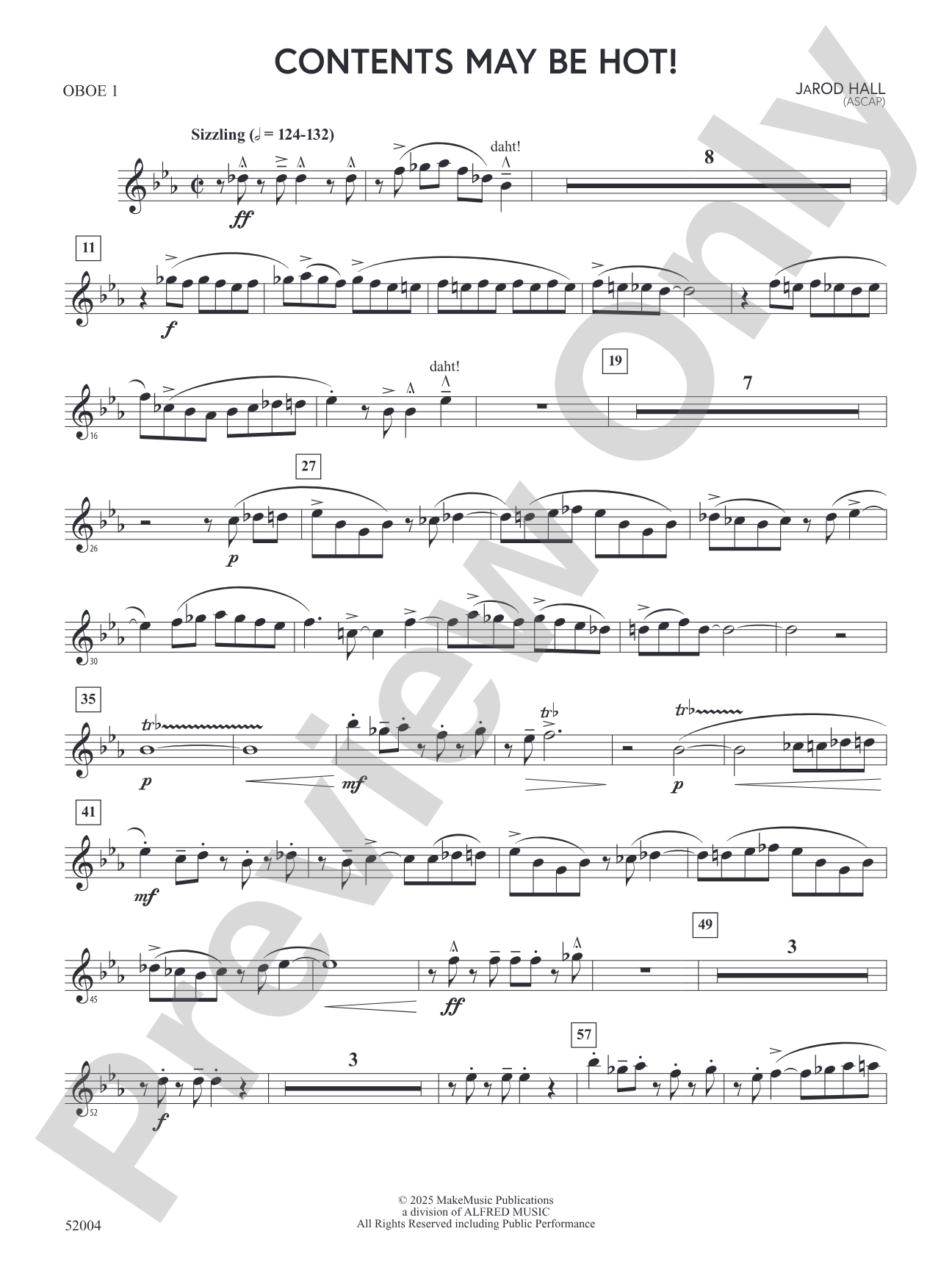 Contents May Be Hot!: Oboe